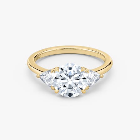 Three Stone Regulus Engagement Ring