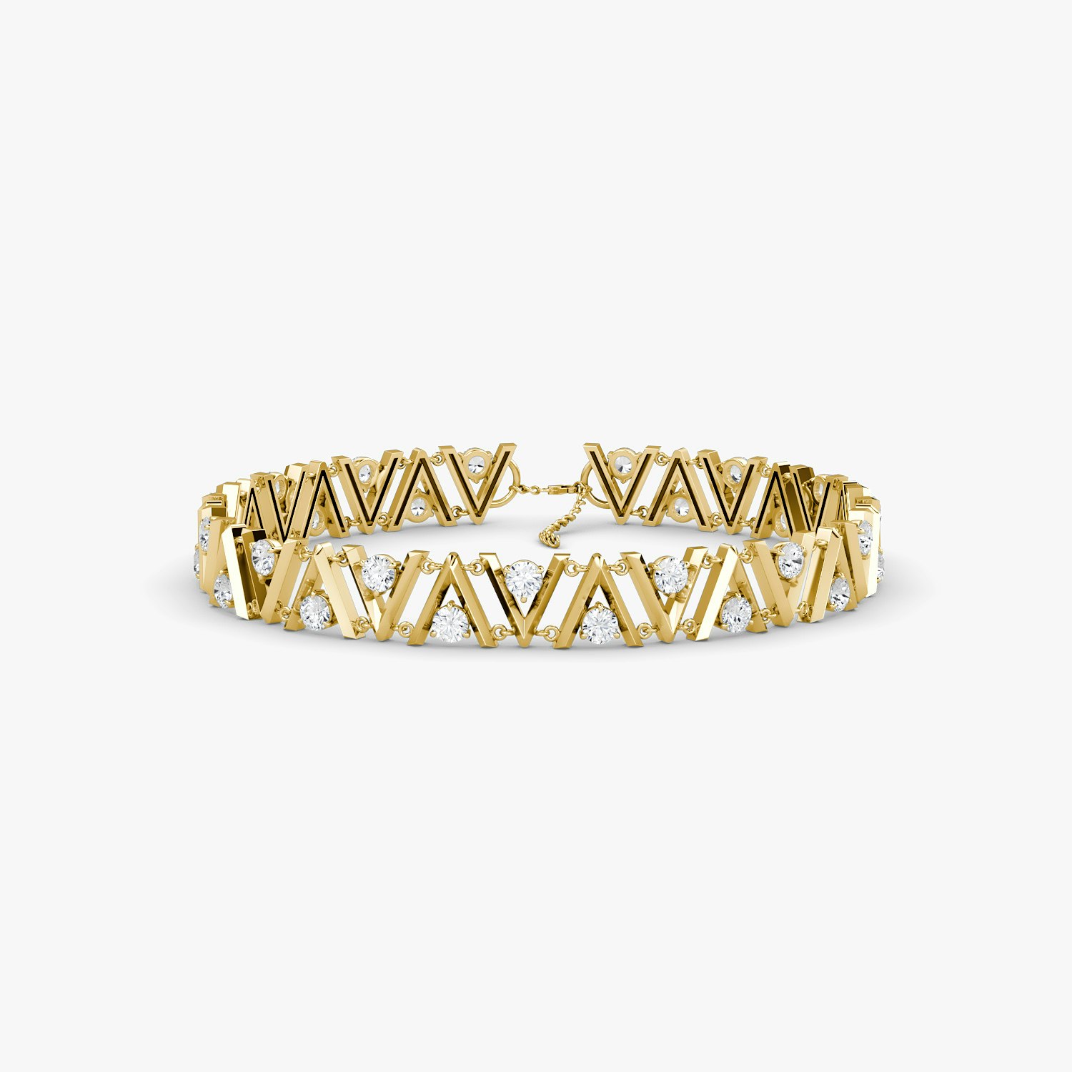 VRAI V Tennis Choker Necklaces | 14k Yellow Gold