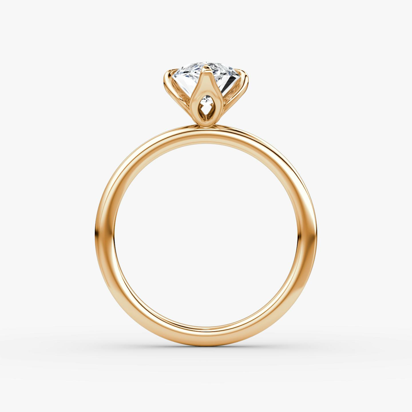 The Classic Petal | Pavé Marquise | 14k | 14k Rose Gold | Band: Plain | Diamond orientation: vertical | Carat weight: See full inventory