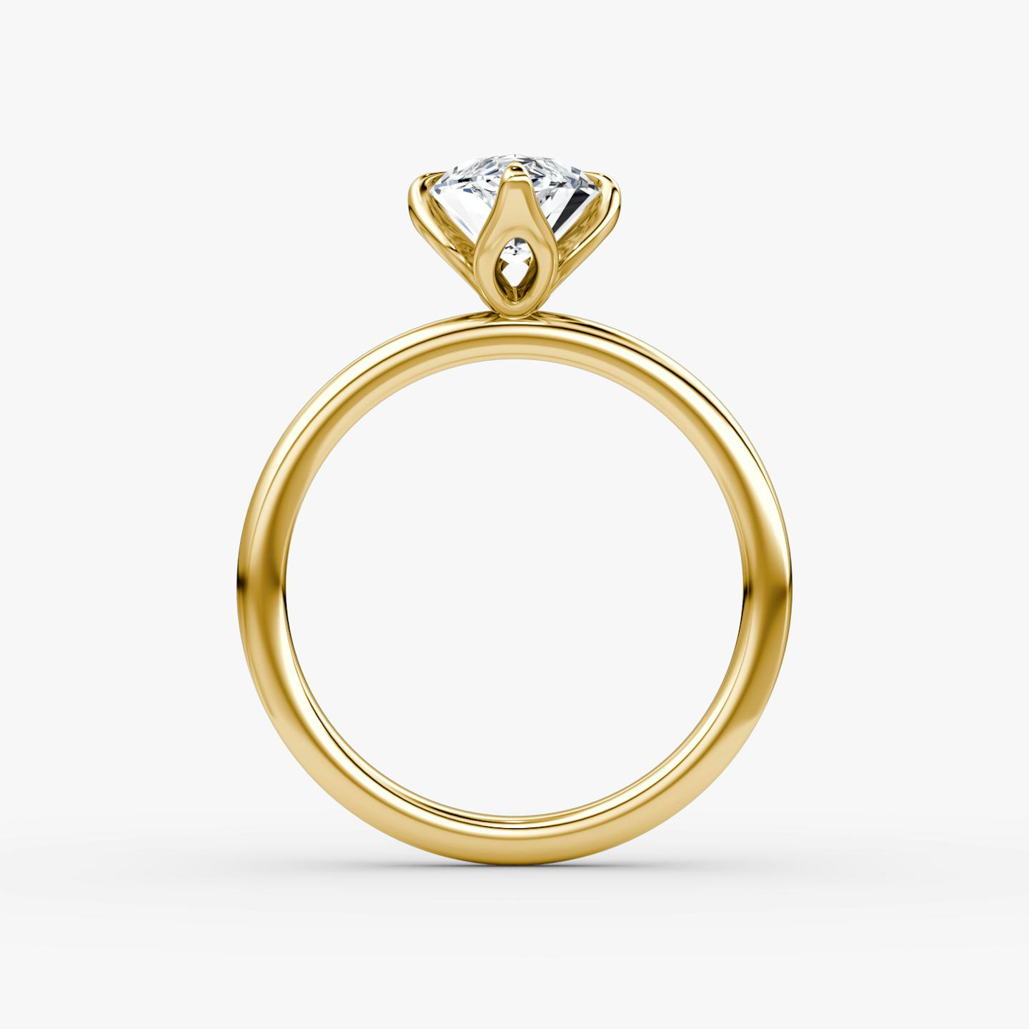 The Classic Petal | Pavé Marquise | 18k | 18k Yellow Gold | Band: Plain | Diamond orientation: vertical | Carat weight: See full inventory