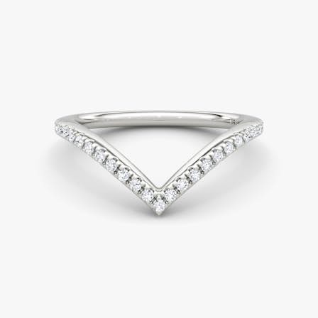 Signature V Petite Wedding Band