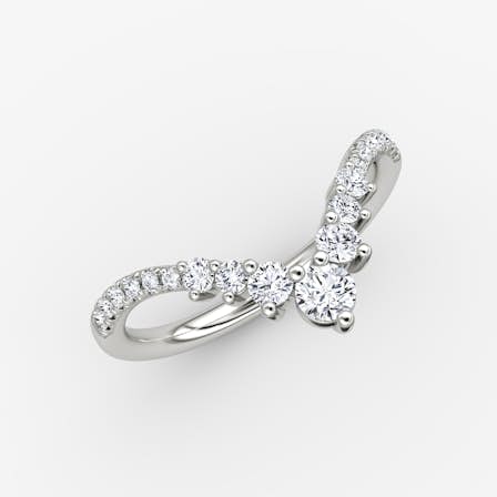 Floral wedding band