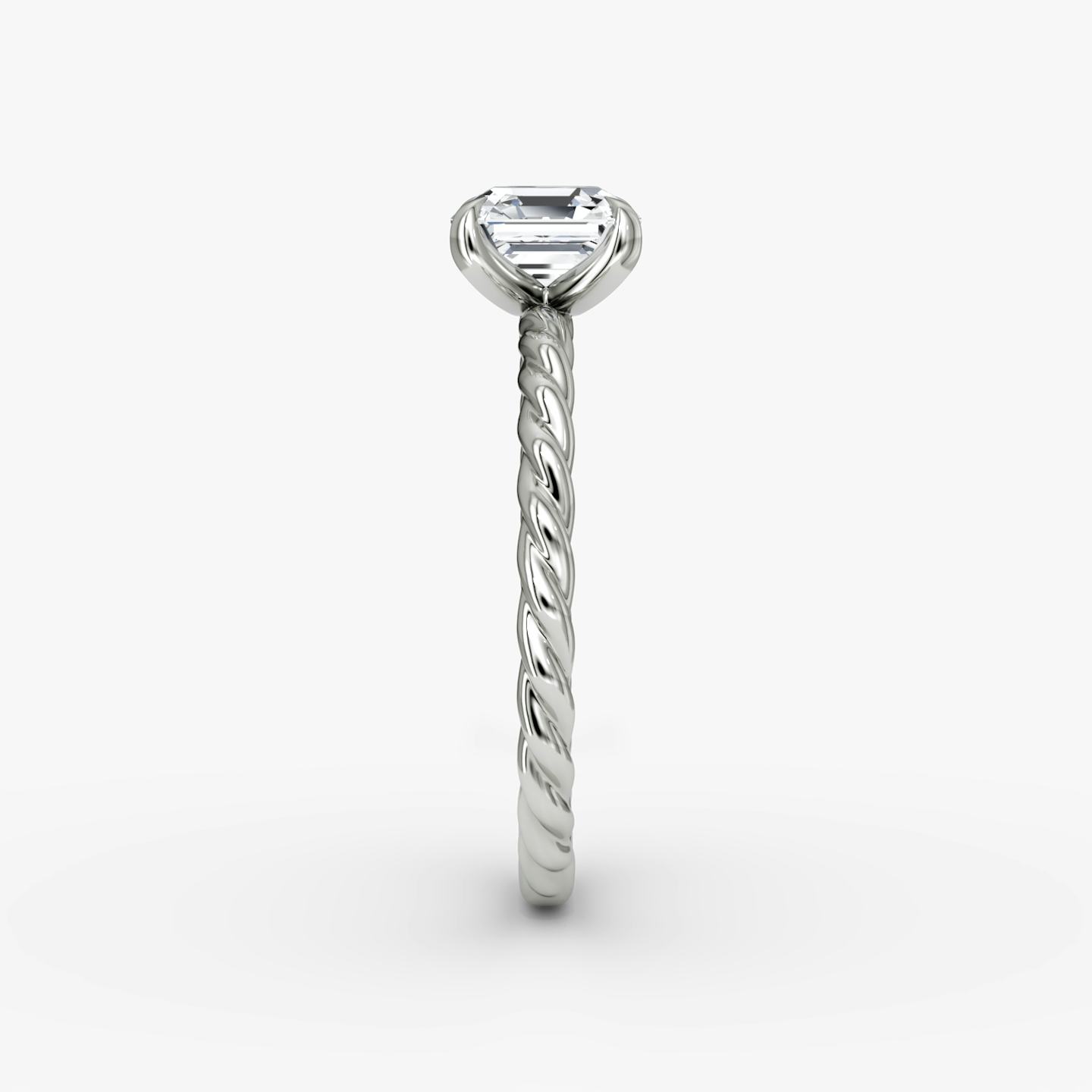 The Classic Rope | Asscher | 18k | 18k White Gold | Diamond orientation: vertical | Carat weight: See full inventory