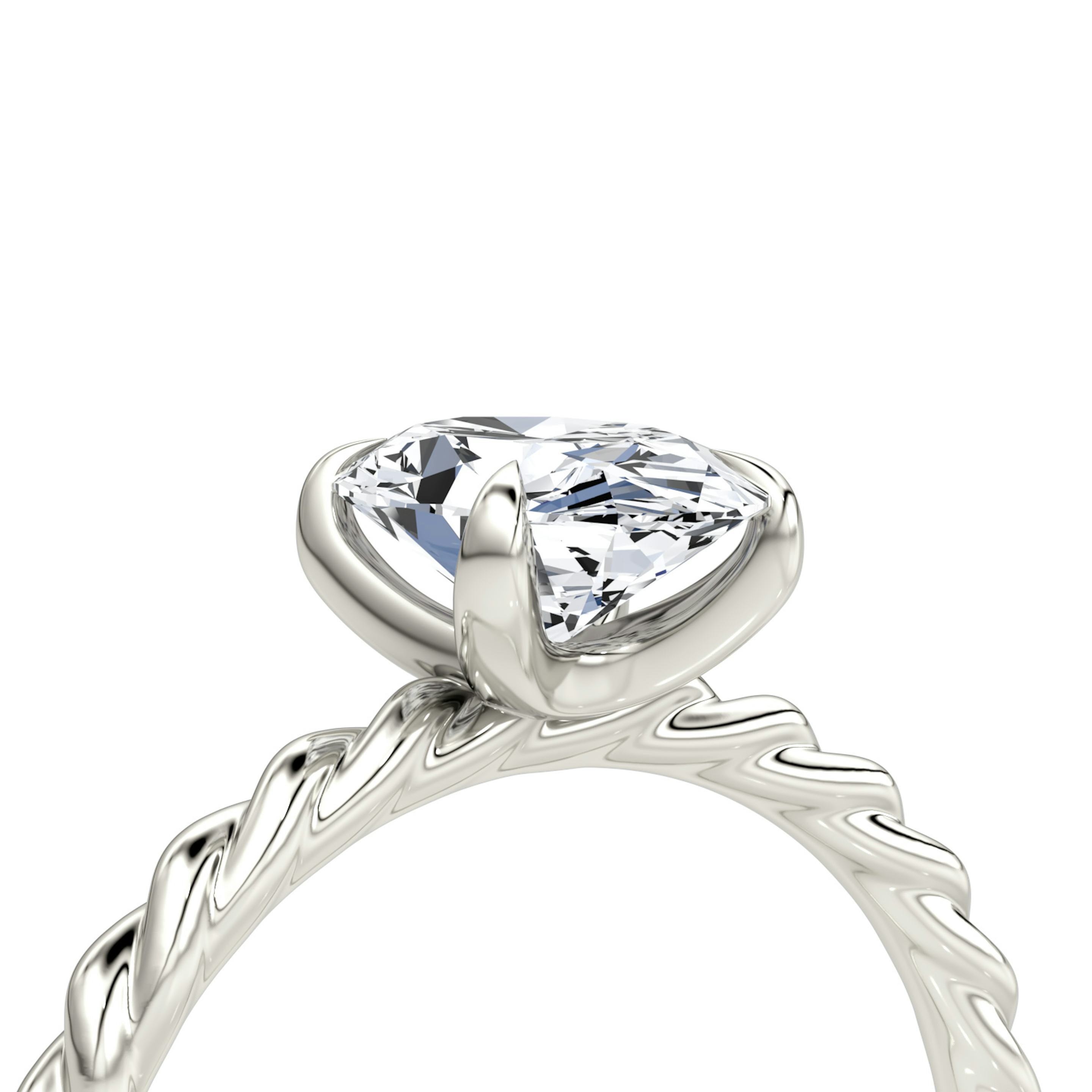 The Classic Rope | Oval | 18k | 18k White Gold | Diamond orientation: vertical | Carat weight: See full inventory