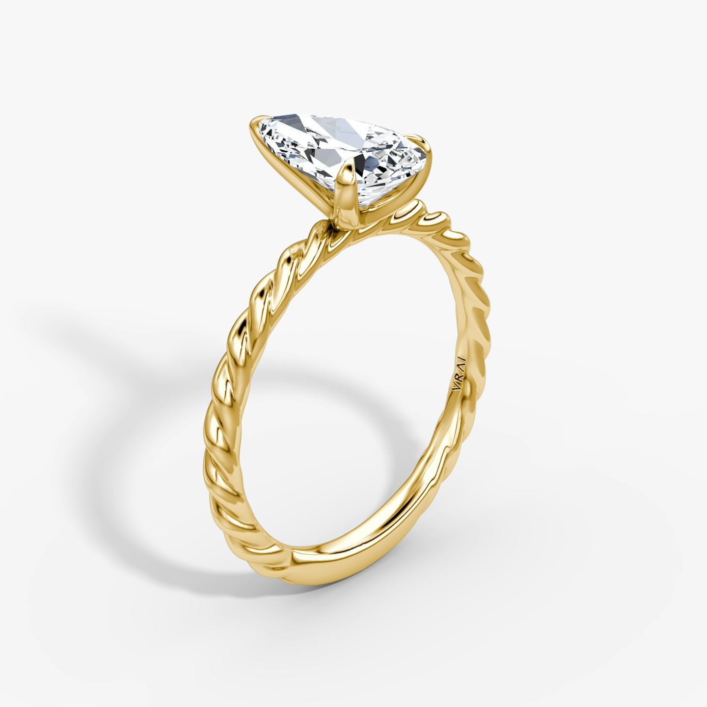 The Classic Rope | Pear | 18k | 18k Yellow Gold | Diamond orientation: vertical | Carat weight: See full inventory