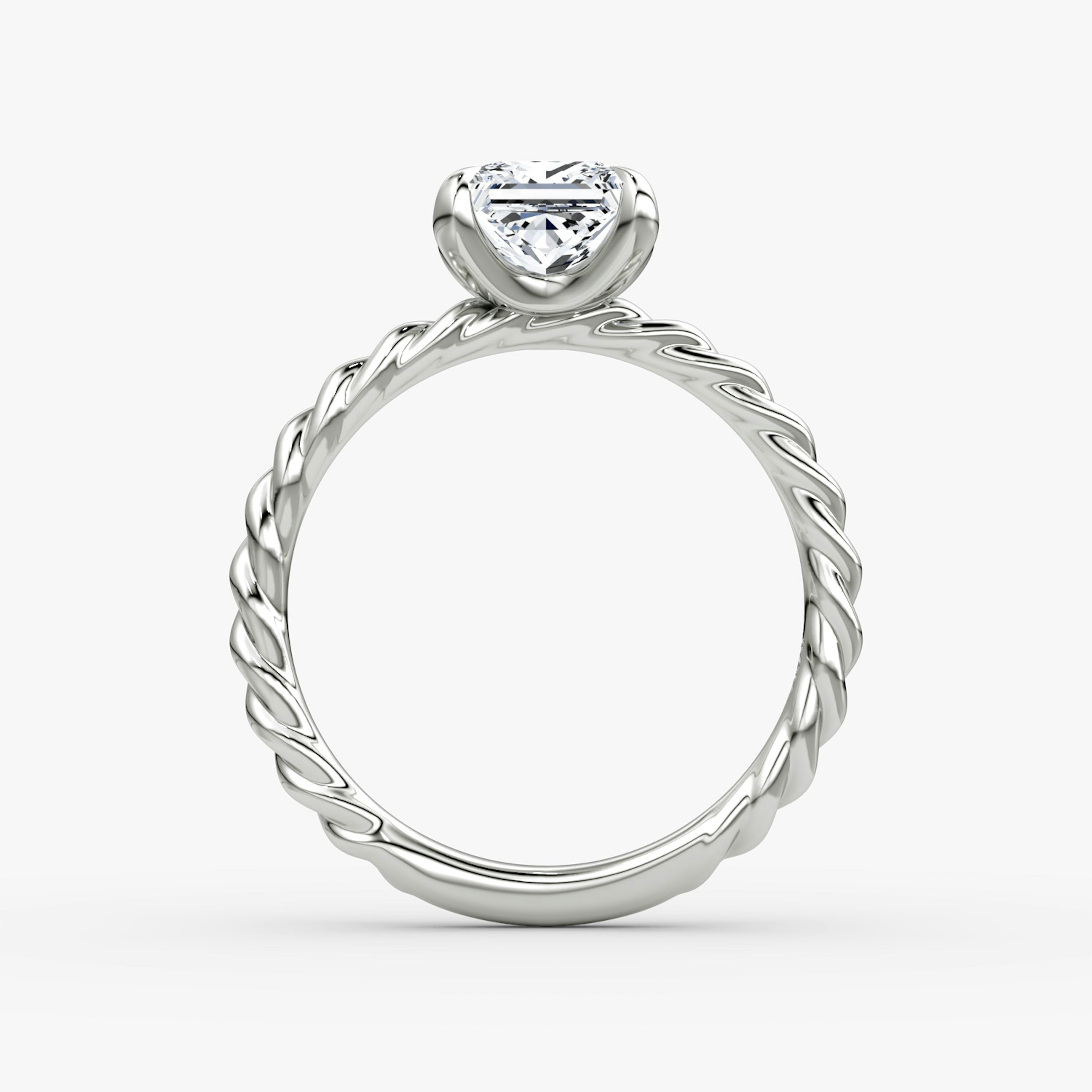 The Classic Rope | Princess | Platinum | Diamond orientation: vertical | Carat weight: See full inventory