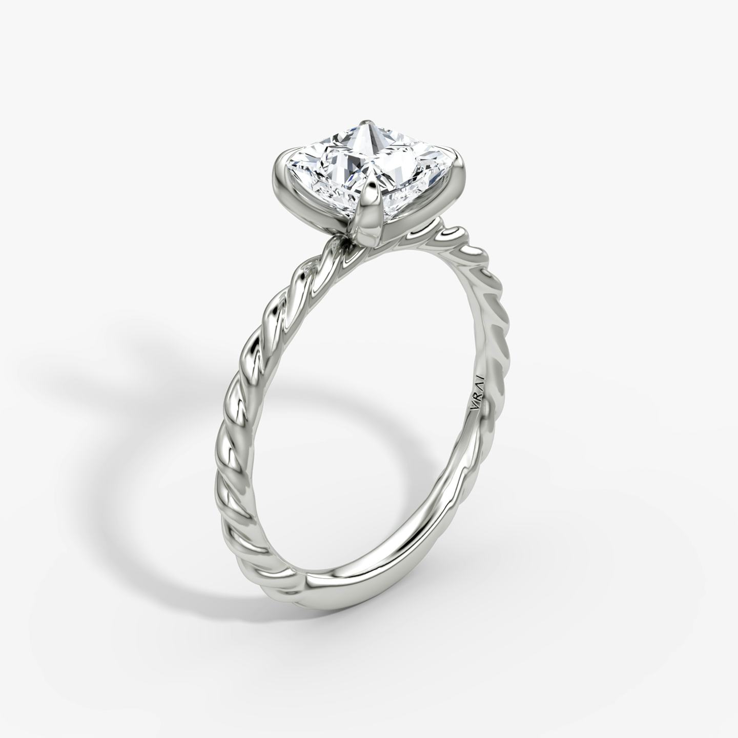 The Classic Rope | Princess | Platinum | Diamond orientation: vertical | Carat weight: See full inventory