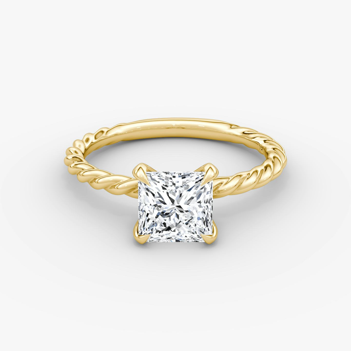 The Classic Rope | Princess | 18k | 18k Yellow Gold | Diamond orientation: vertical | Carat weight: See full inventory