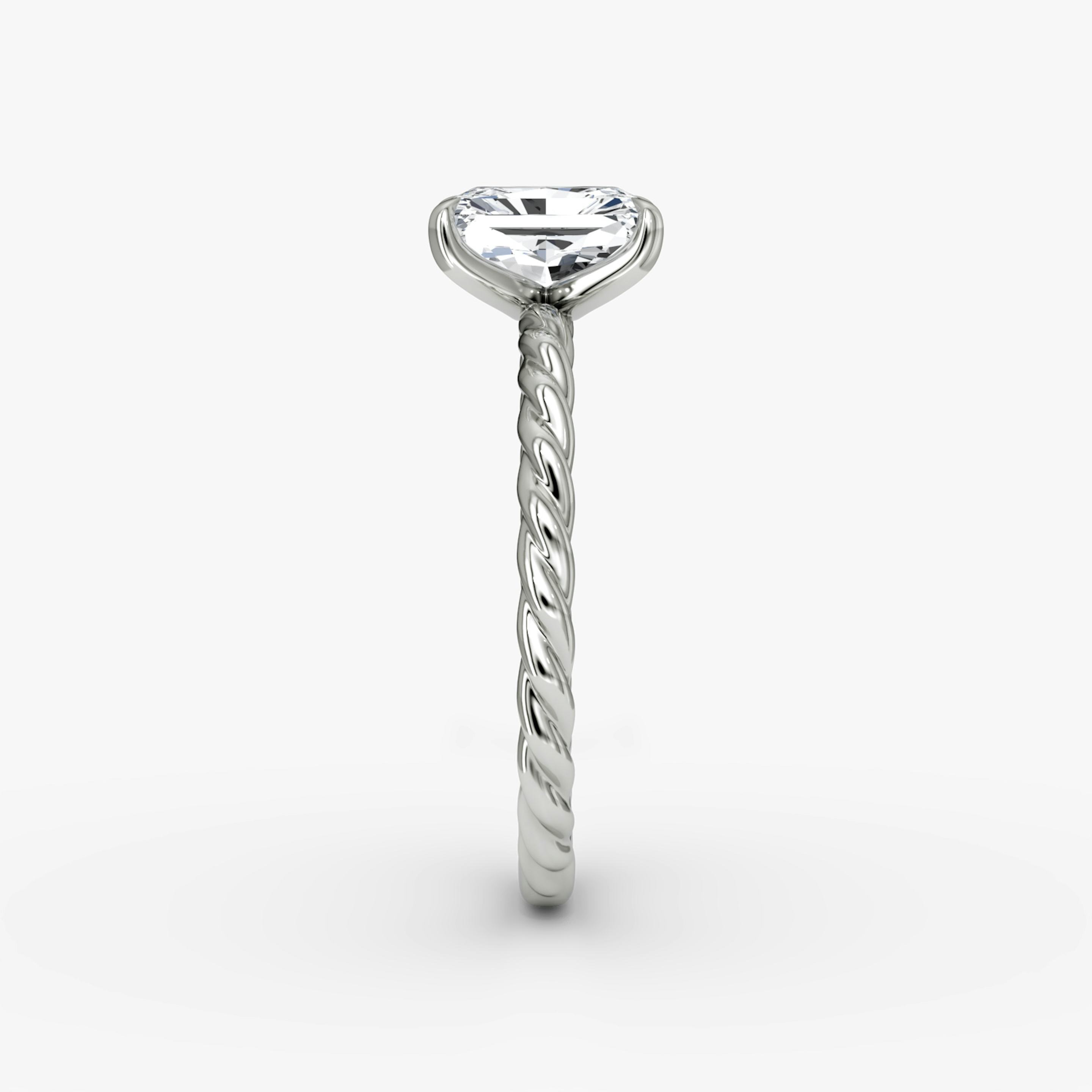 The Classic Rope | Radiant | 18k | 18k White Gold | Diamond orientation: vertical | Carat weight: See full inventory