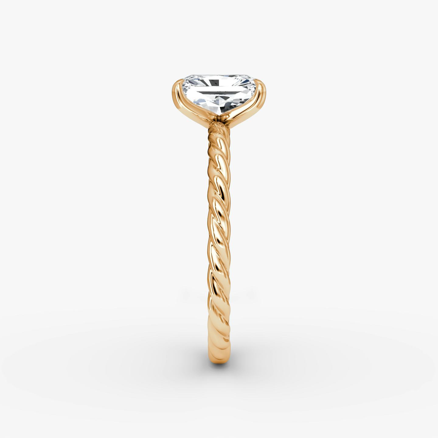 The Classic Rope | Radiant | 14k | 14k Rose Gold | Diamond orientation: vertical | Carat weight: See full inventory