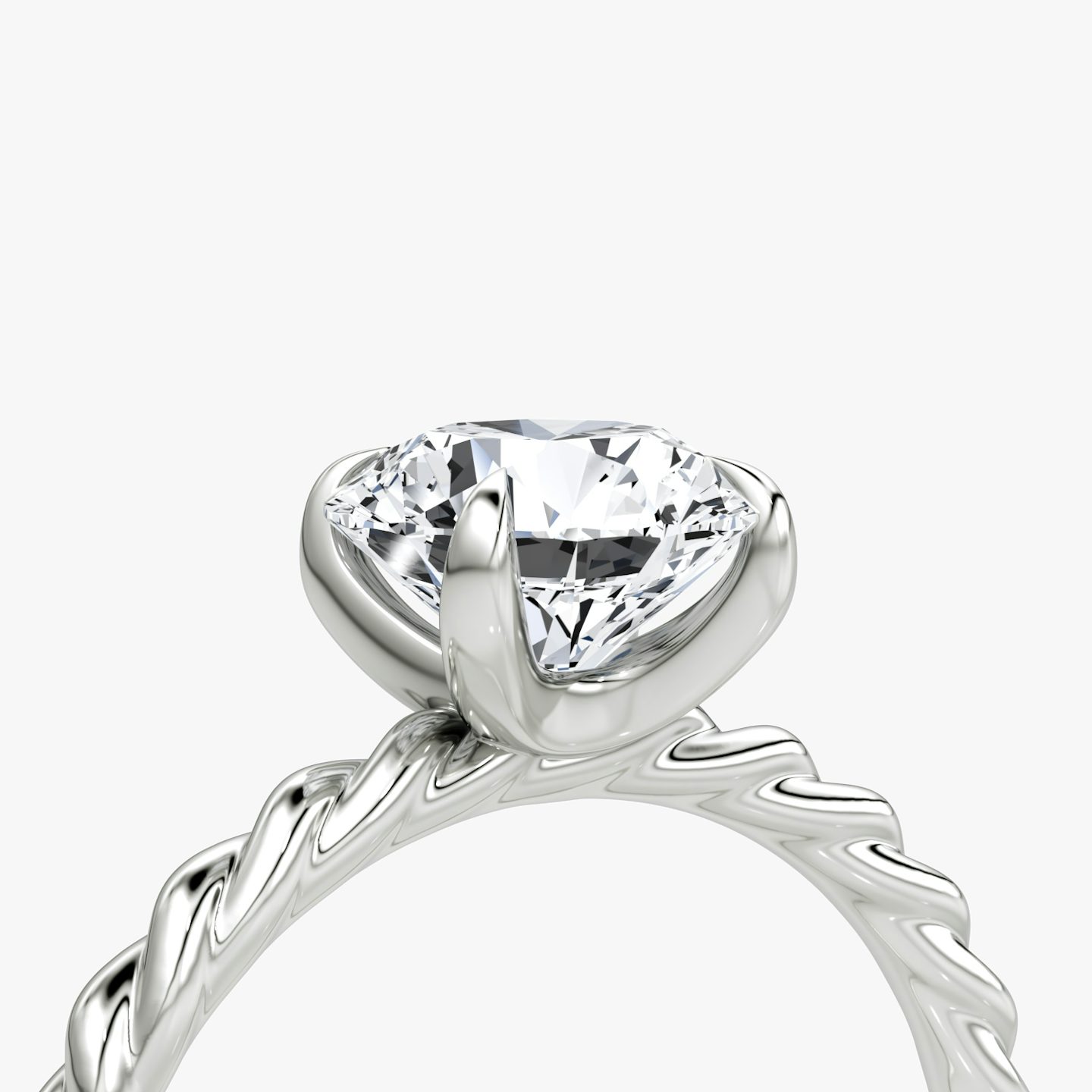 The Classic Rope | Round Brilliant | 18k | 18k White Gold | Carat weight: See full inventory | Diamond orientation: vertical