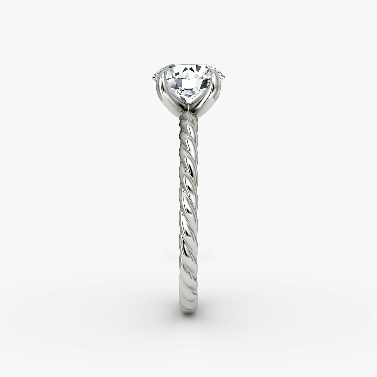 The Classic Rope | Round Brilliant | Platinum | Carat weight: 1 | Diamond orientation: vertical