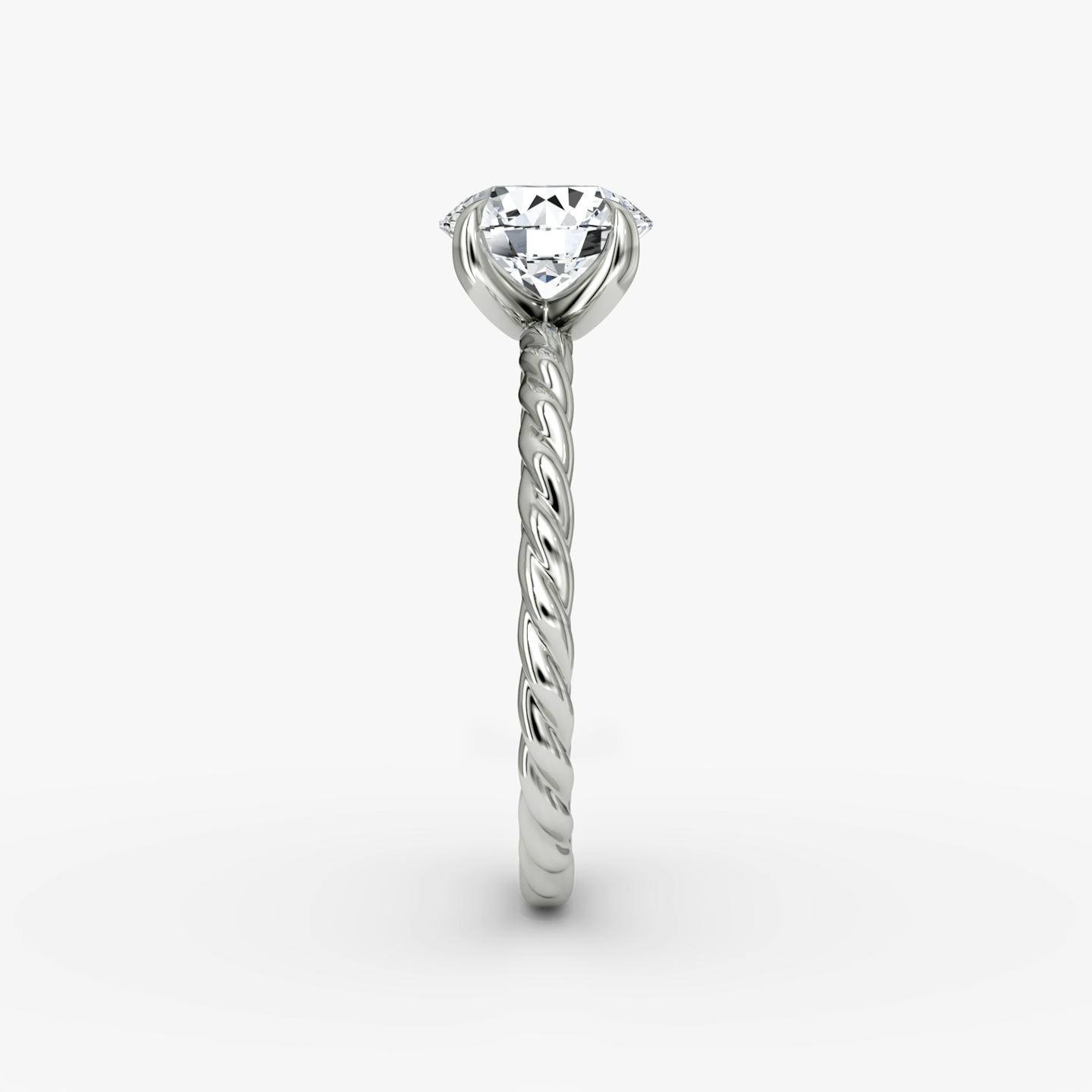 The Classic Rope | Round Brilliant | 18k | 18k White Gold | Carat weight: 1 | Diamond orientation: vertical