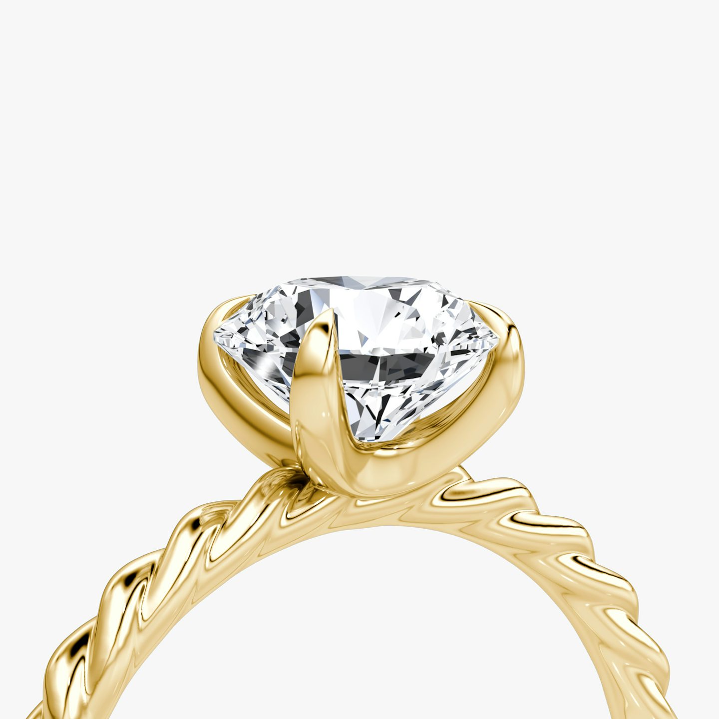 The Classic Rope | Round Brilliant | 18k | 18k Yellow Gold | Carat weight: See full inventory | Diamond orientation: vertical