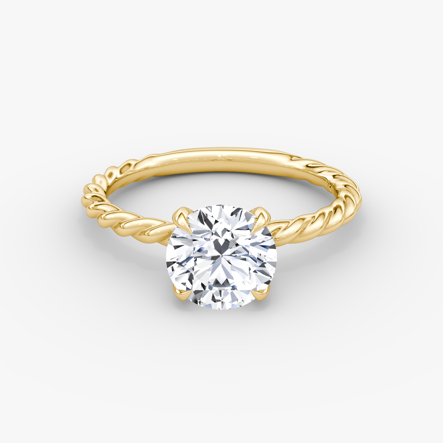 Lustrous18 KT Gold Engagement Ring
