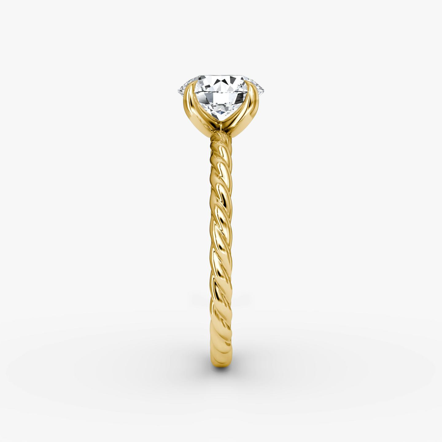 The Classic Rope | Round Brilliant | 18k | 18k Yellow Gold | Carat weight: 1 | Diamond orientation: vertical