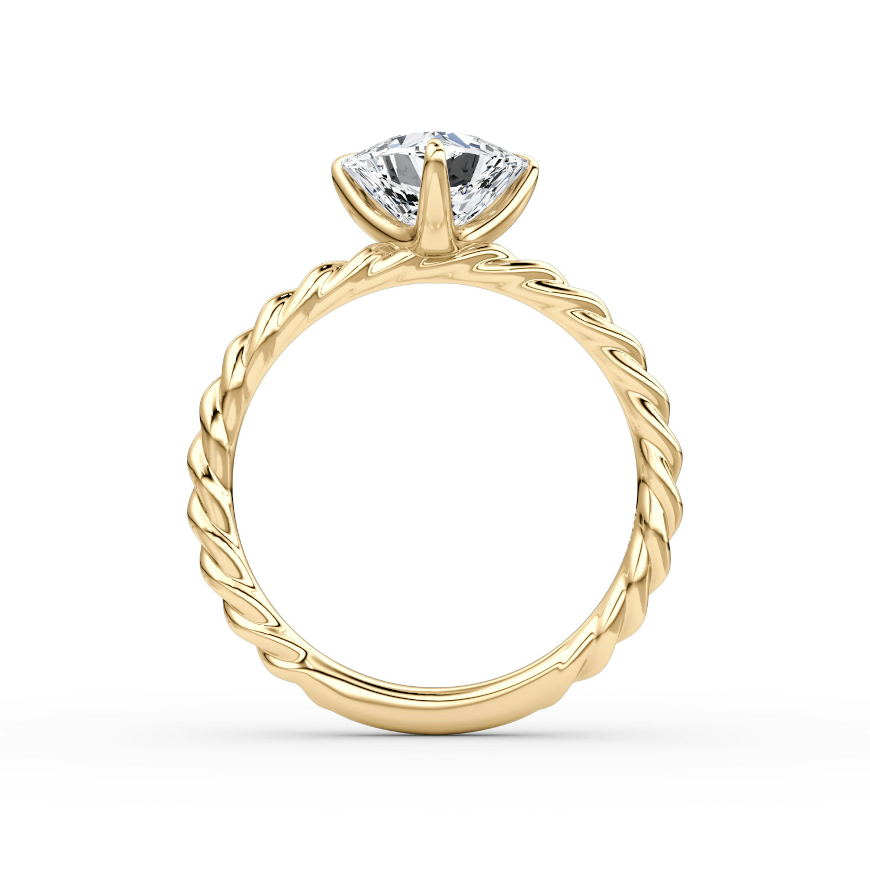 The Classic Rope | Trillion | 18k | 18k Yellow Gold | Diamond orientation: vertical | Carat weight: See full inventory