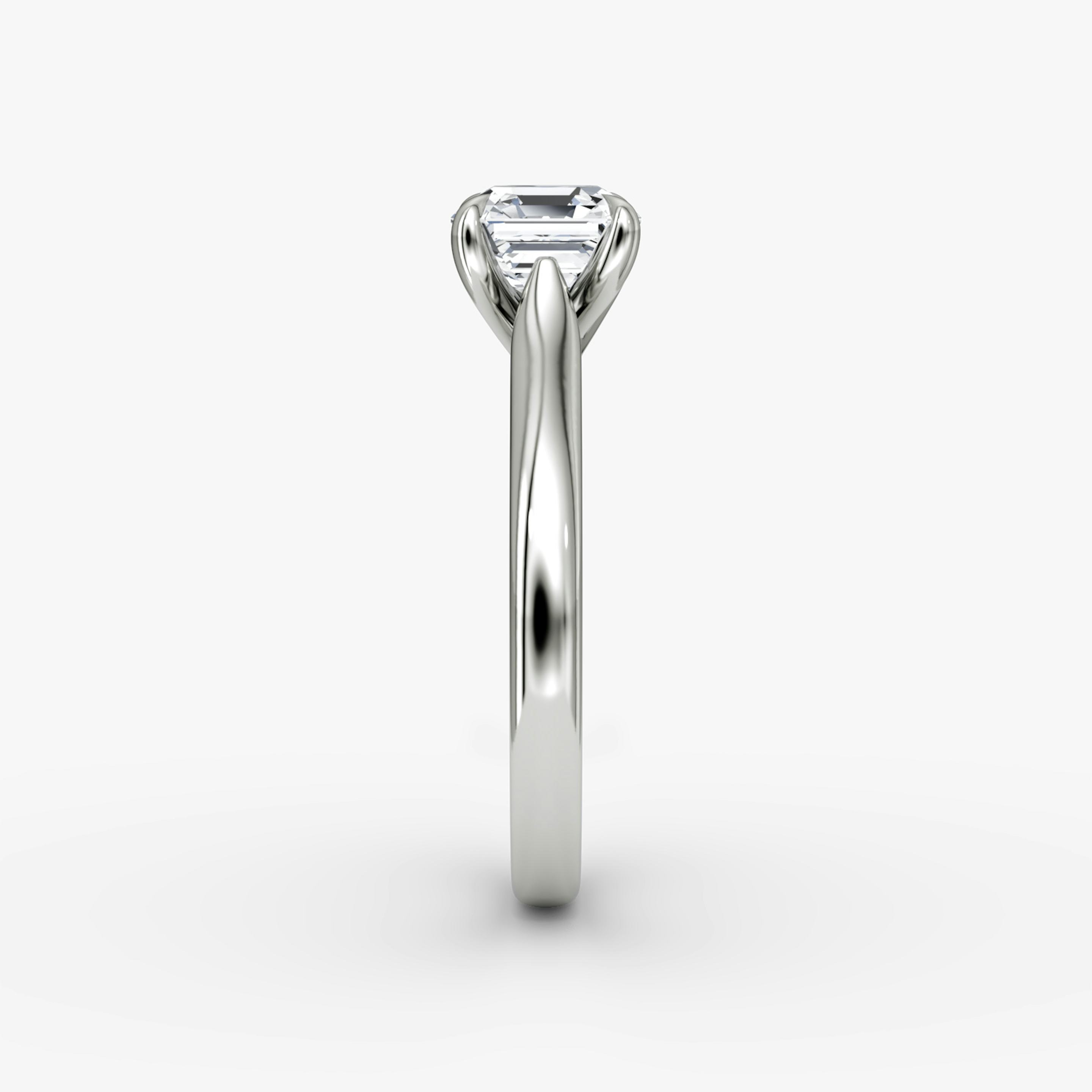 The Trellis Cathedral | Asscher | 18k | 18k White Gold | Band: Plain | Diamond orientation: vertical | Carat weight: See full inventory