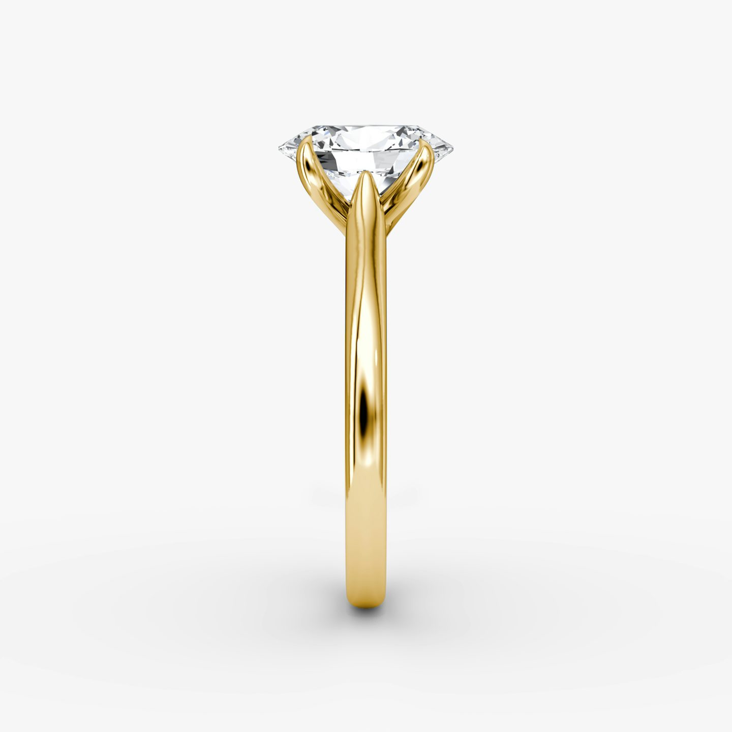 Anillo de compromiso Trellis Cathedral | Oval | 18k | Oro amarillo de 18 quilates | Banda: Simple | Orientación de diamante: vertical | Peso en quilates: Ver stock total