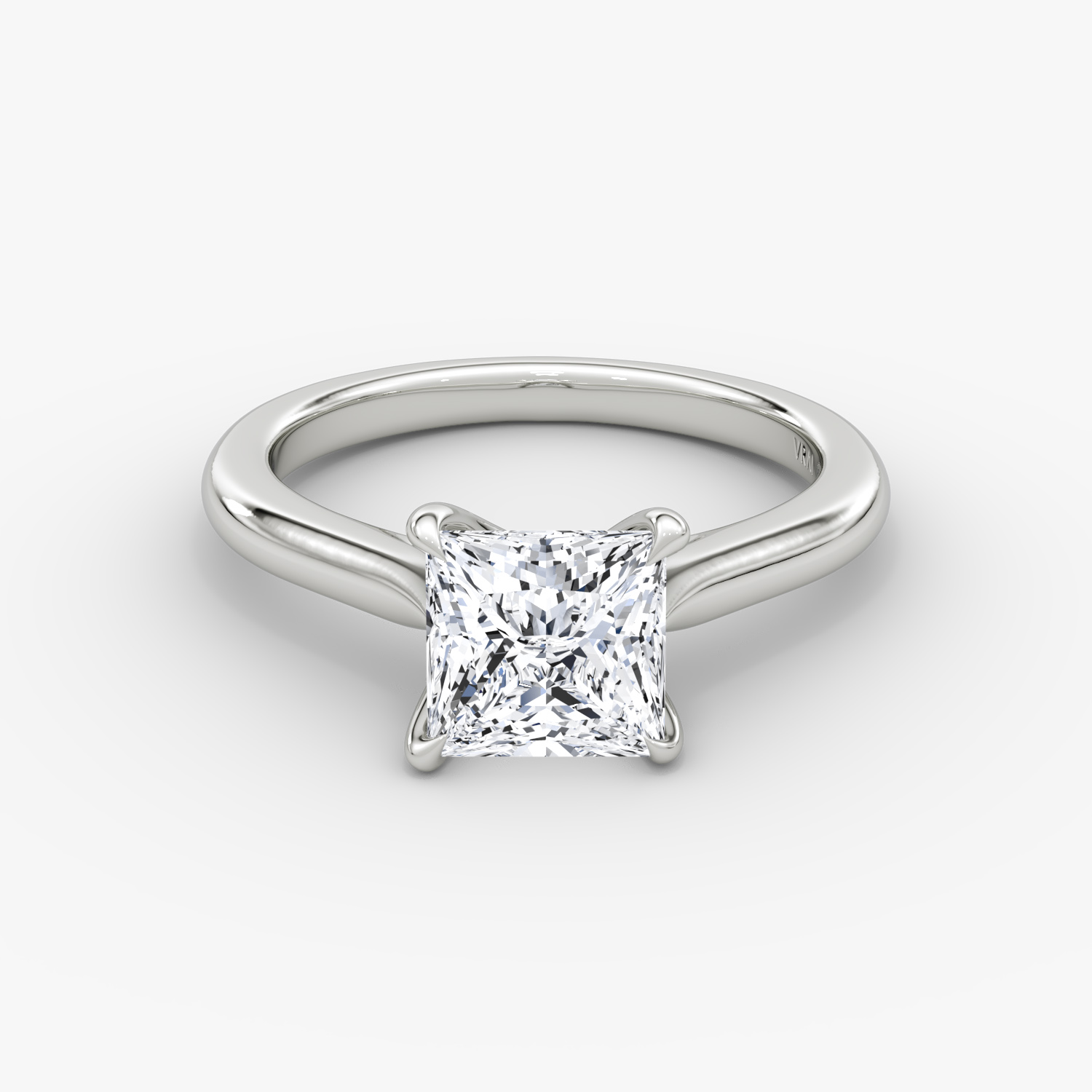 Cathedral princess deals cut diamond ring