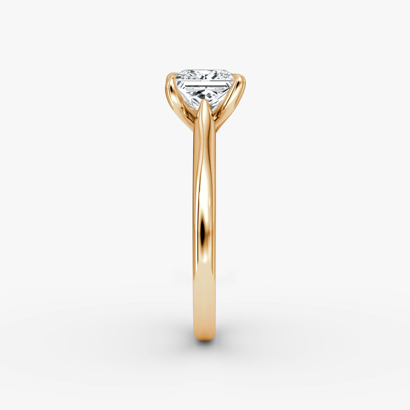 The Trellis Cathedral | Princess | 14k | 14k Rose Gold | Band: Plain | Diamond orientation: vertical | Carat weight: See full inventory