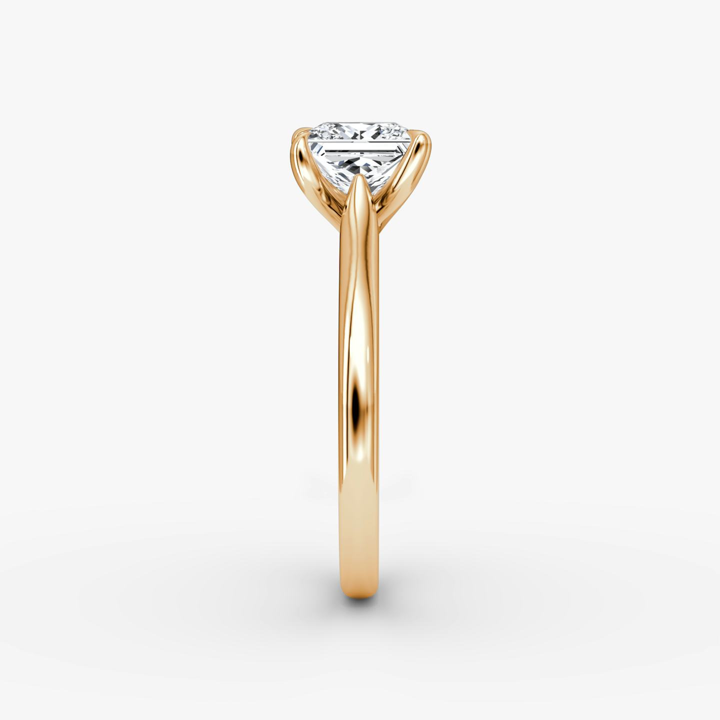 The Trellis Cathedral | Princess | 14k | 14k Rose Gold | Band: Plain | Diamond orientation: vertical | Carat weight: See full inventory