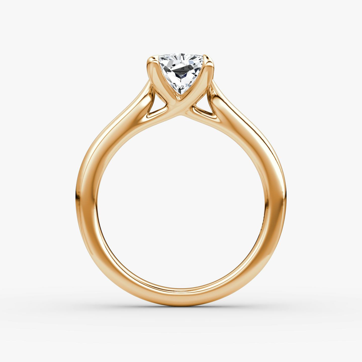 The Trellis Cathedral | Radiant | 14k | 14k Rose Gold | Band: Plain | Diamond orientation: vertical | Carat weight: See full inventory