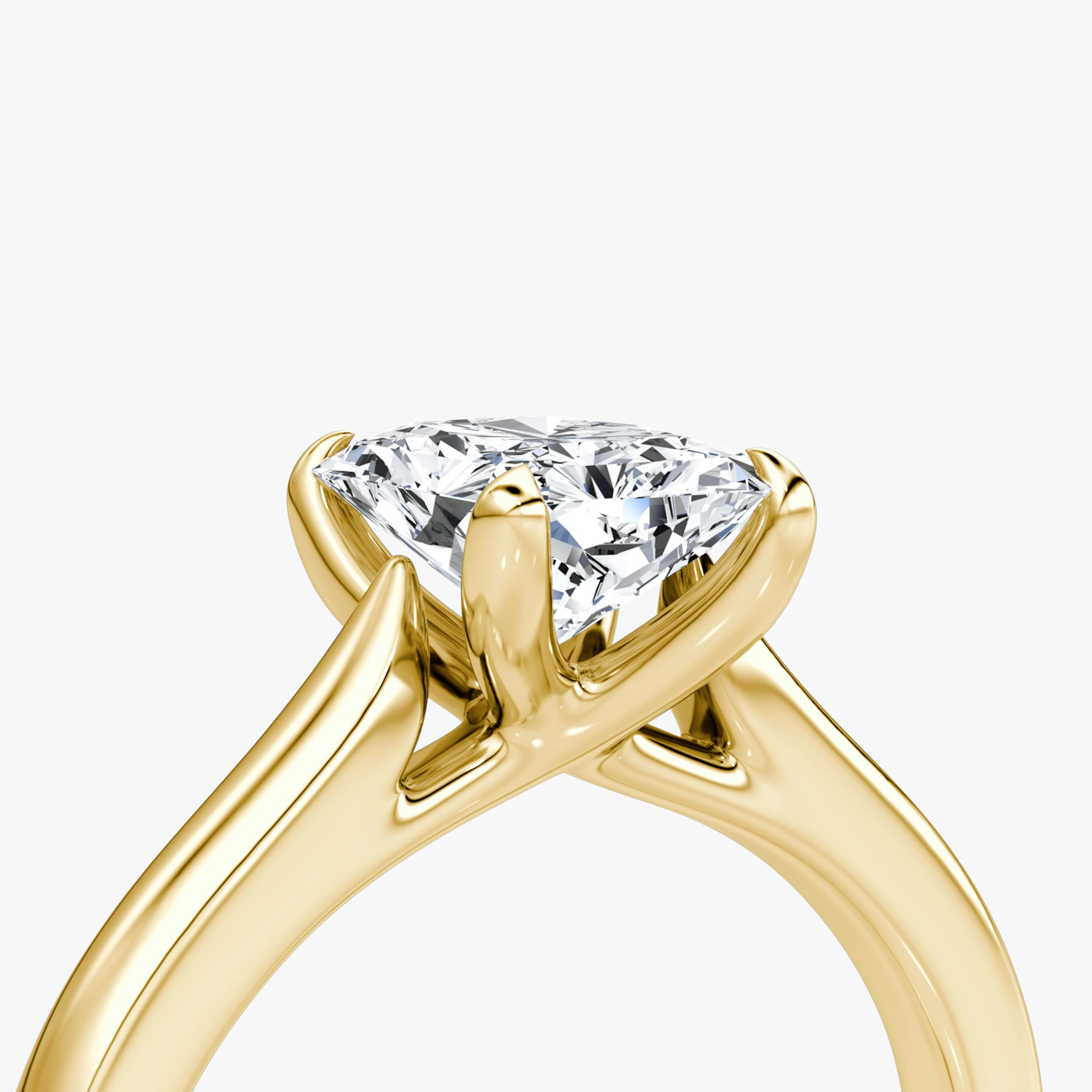 The Trellis Cathedral | Radiant | 18k | 18k Yellow Gold | Band: Plain | Diamond orientation: vertical | Carat weight: See full inventory