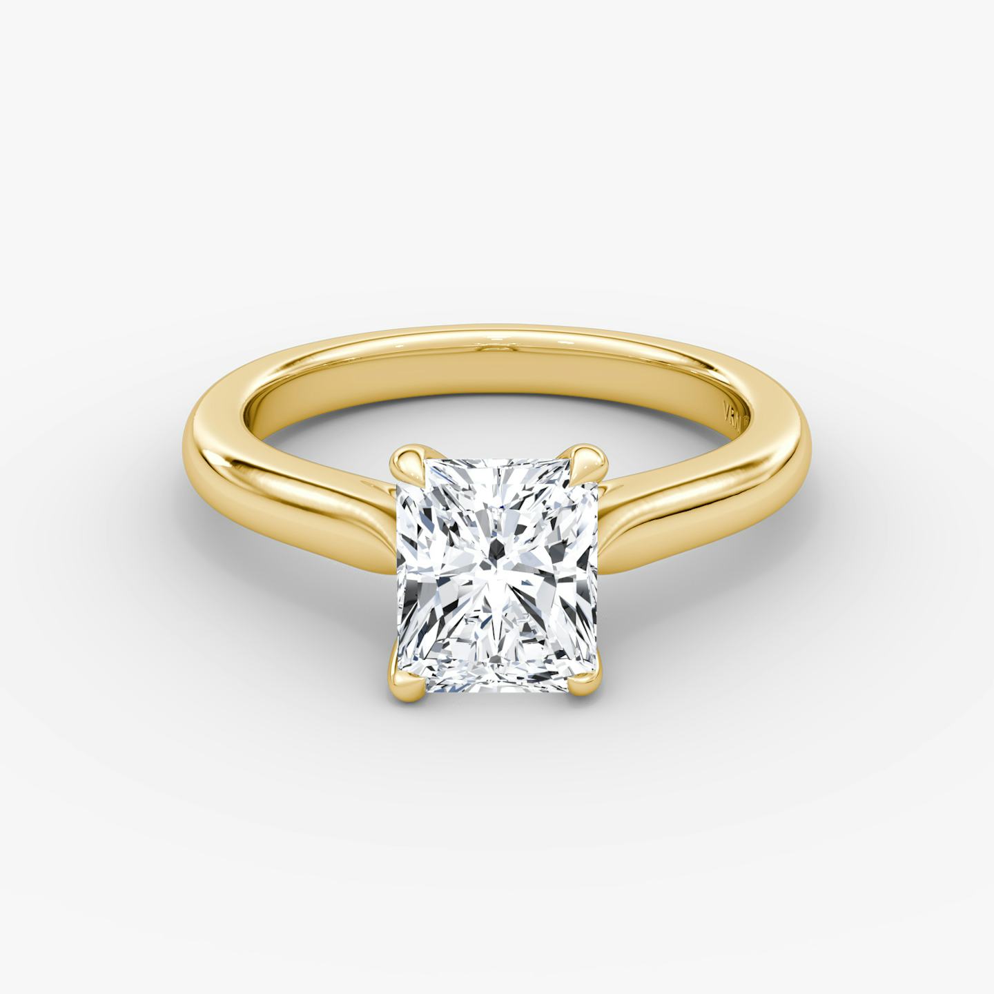 The Trellis Cathedral | Radiant | 18k | 18k Yellow Gold | Band: Plain | Diamond orientation: vertical | Carat weight: See full inventory