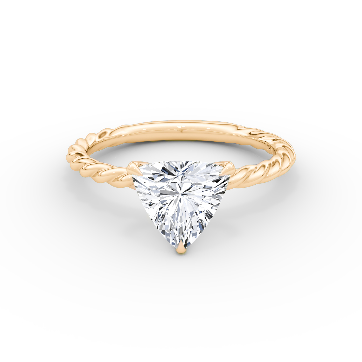Diamond Twisted Rope Engagement ring, Oval Diamond Engagement ring | Benati