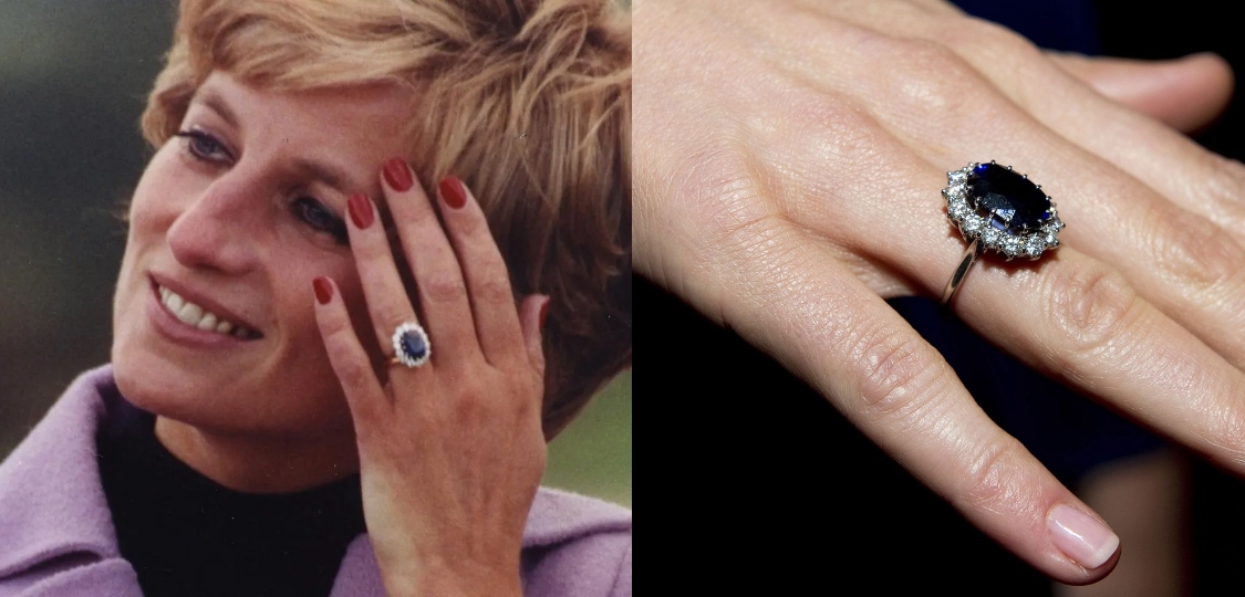 Opal and Diamonds Diana Engagement Ring White Gold - Doron Merav