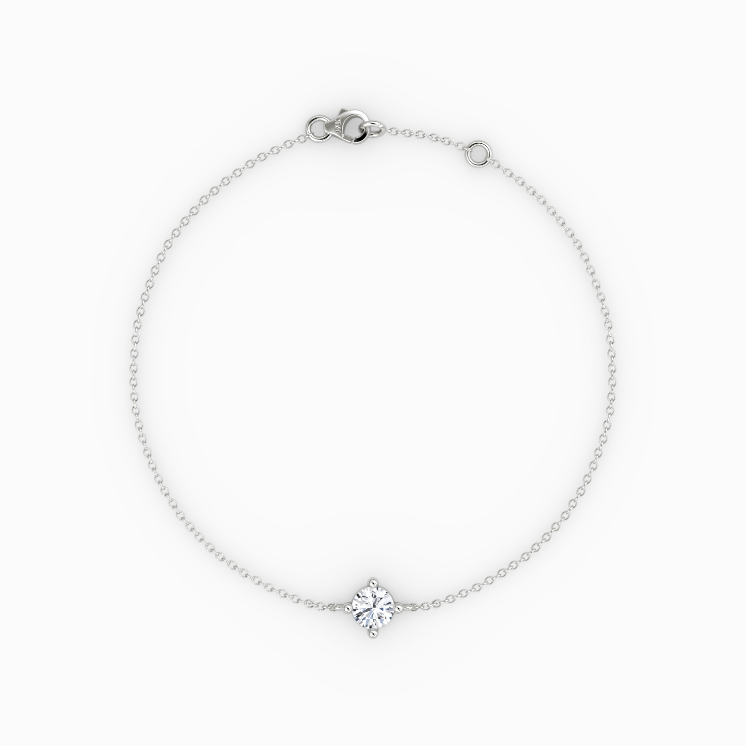 Bracelet Dinh Van Le Cube Diamant On Cordon White Gold Diamond - Daniel  Gerard Luxembourg