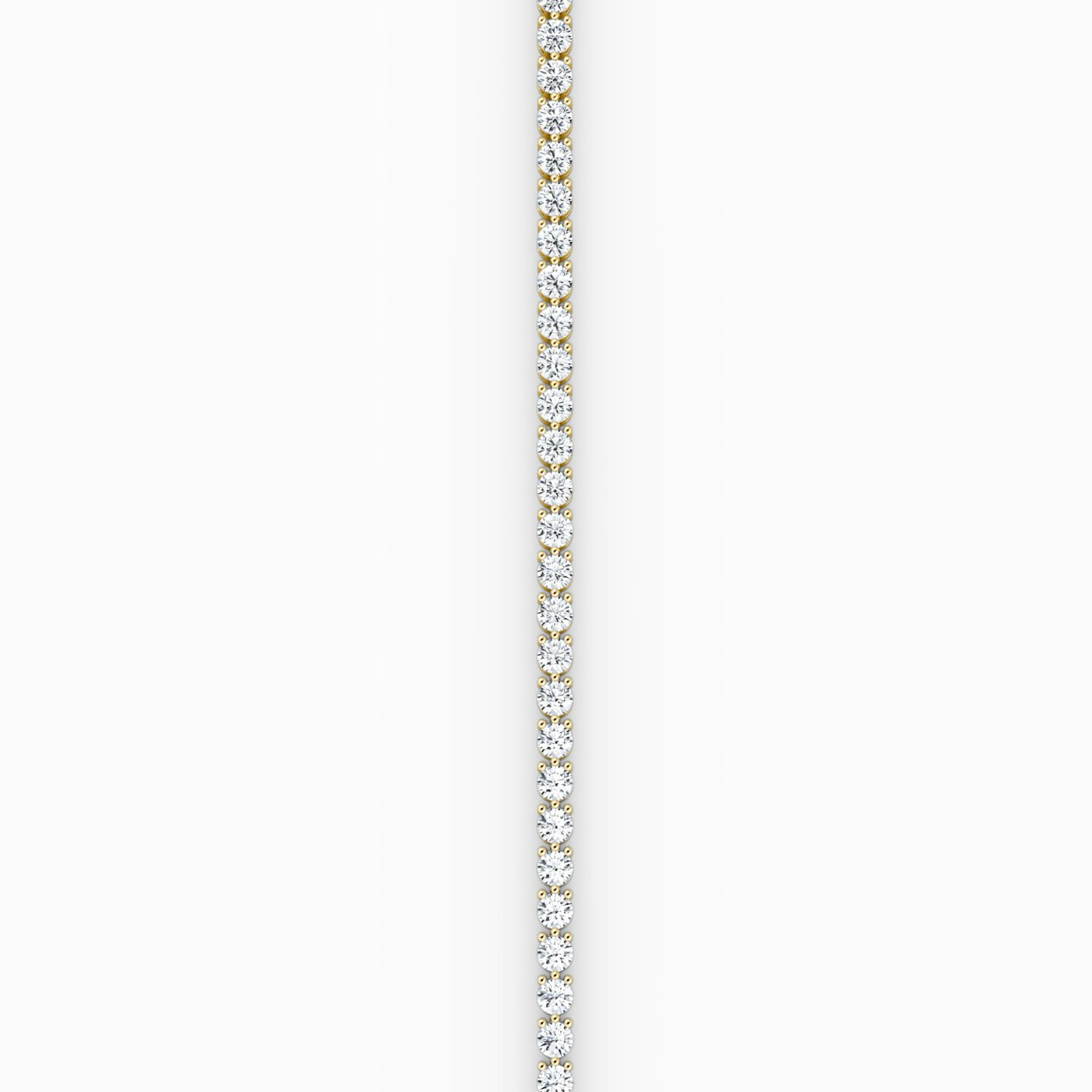Tennis Bracelet | Round Brilliant | 14k | 18k Yellow Gold | Diamond size: Medium | Chain length: 5.5