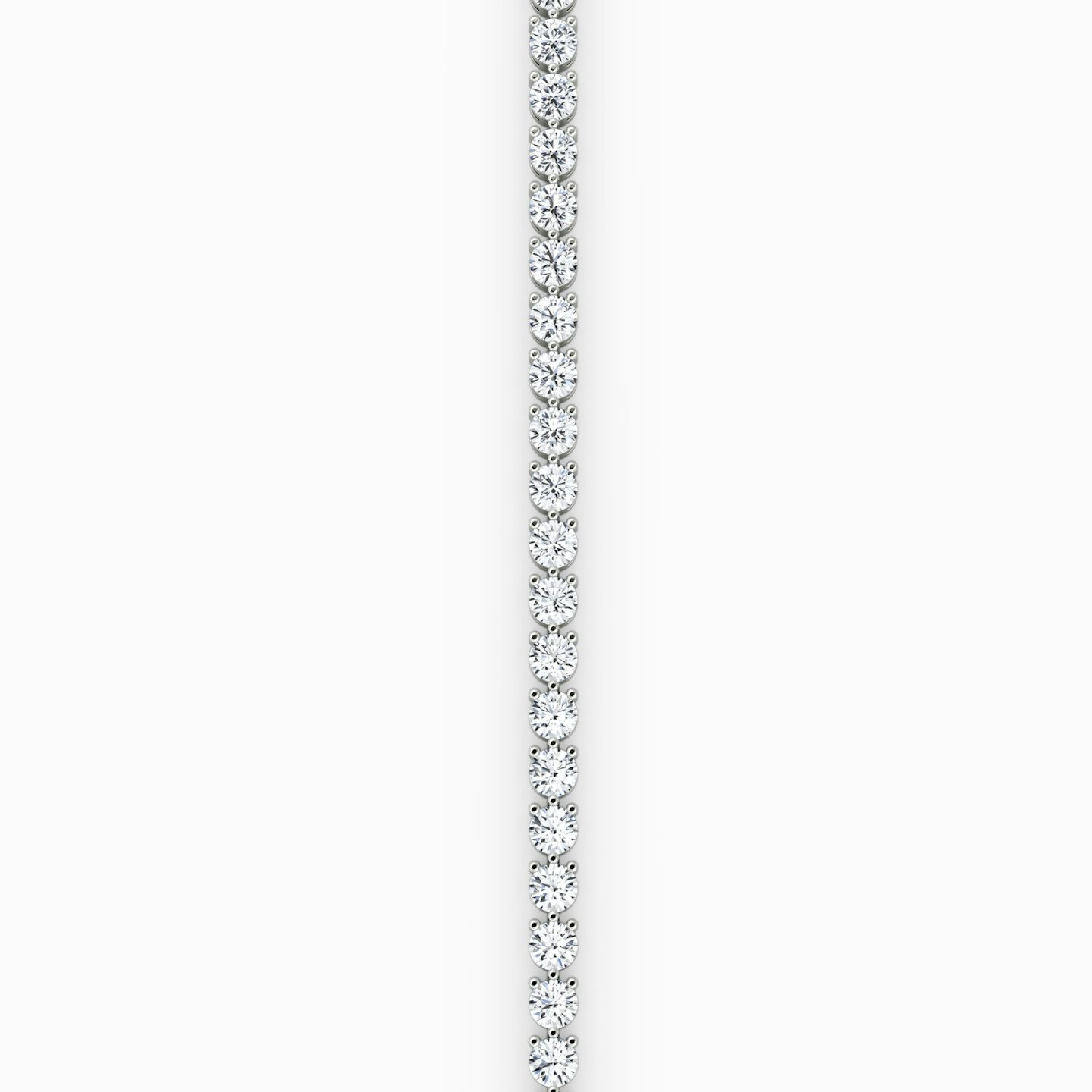 Tennis Bracelet | Round Brilliant | 14k | 18k White Gold | Diamond size: Large | Chain length: 6.5