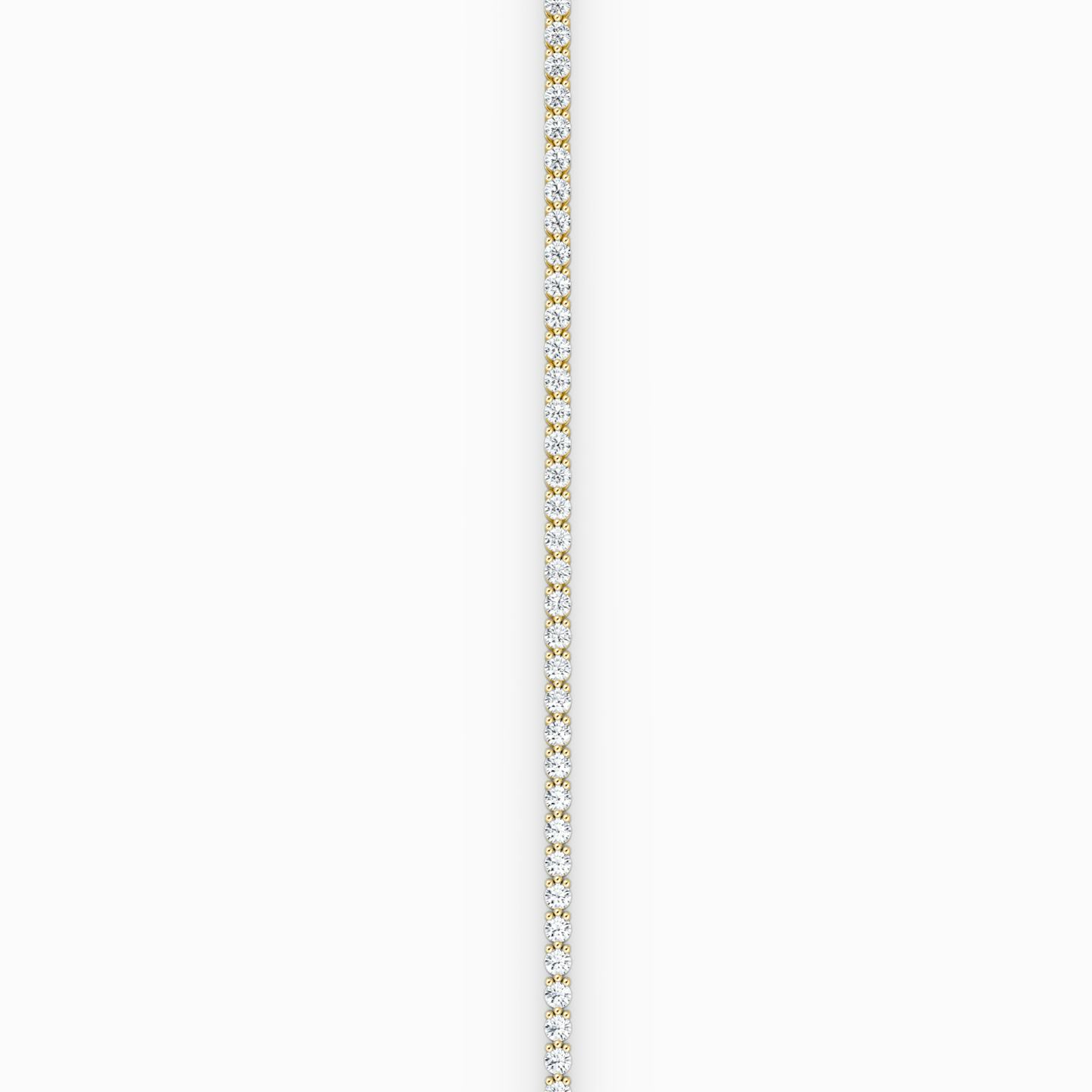 Tennis Bracelet | Round Brilliant | 14k | 18k Yellow Gold | Chain length: 6 | Diamond size: Petite