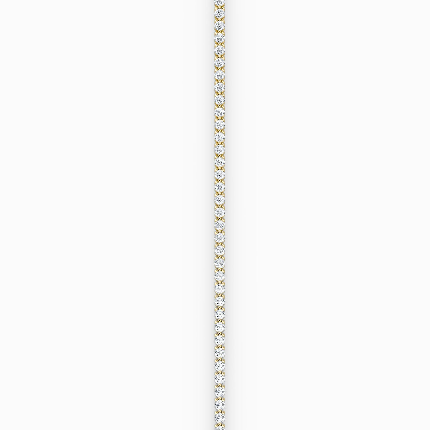 Tennis Bracelet | Round Brilliant | 14k | 18k Yellow Gold | Chain length: 8 | Diamond size: Petite