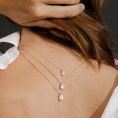 VRAI Iconic Necklaces Lozenge Necklaces | 14K Yellow Gold