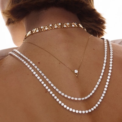 Diamond Station Drop Necklace 165-178 - Diamond Necklaces, Heritage Fine  Jewelers