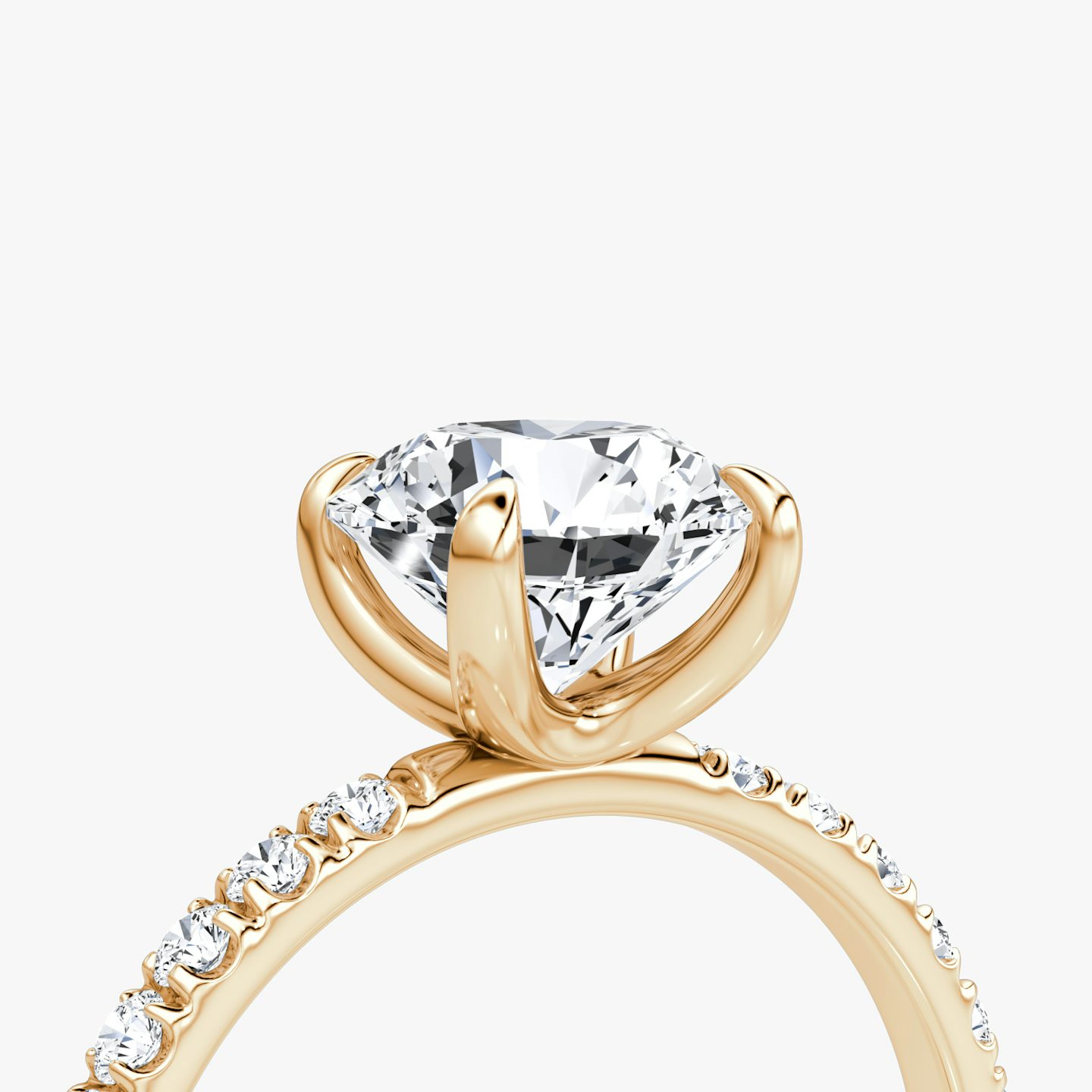 The Classic | Round Brilliant | 14k | 14k Rose Gold | Band width: Large | Band: Pavé | Carat weight: See full inventory | Diamond orientation: vertical