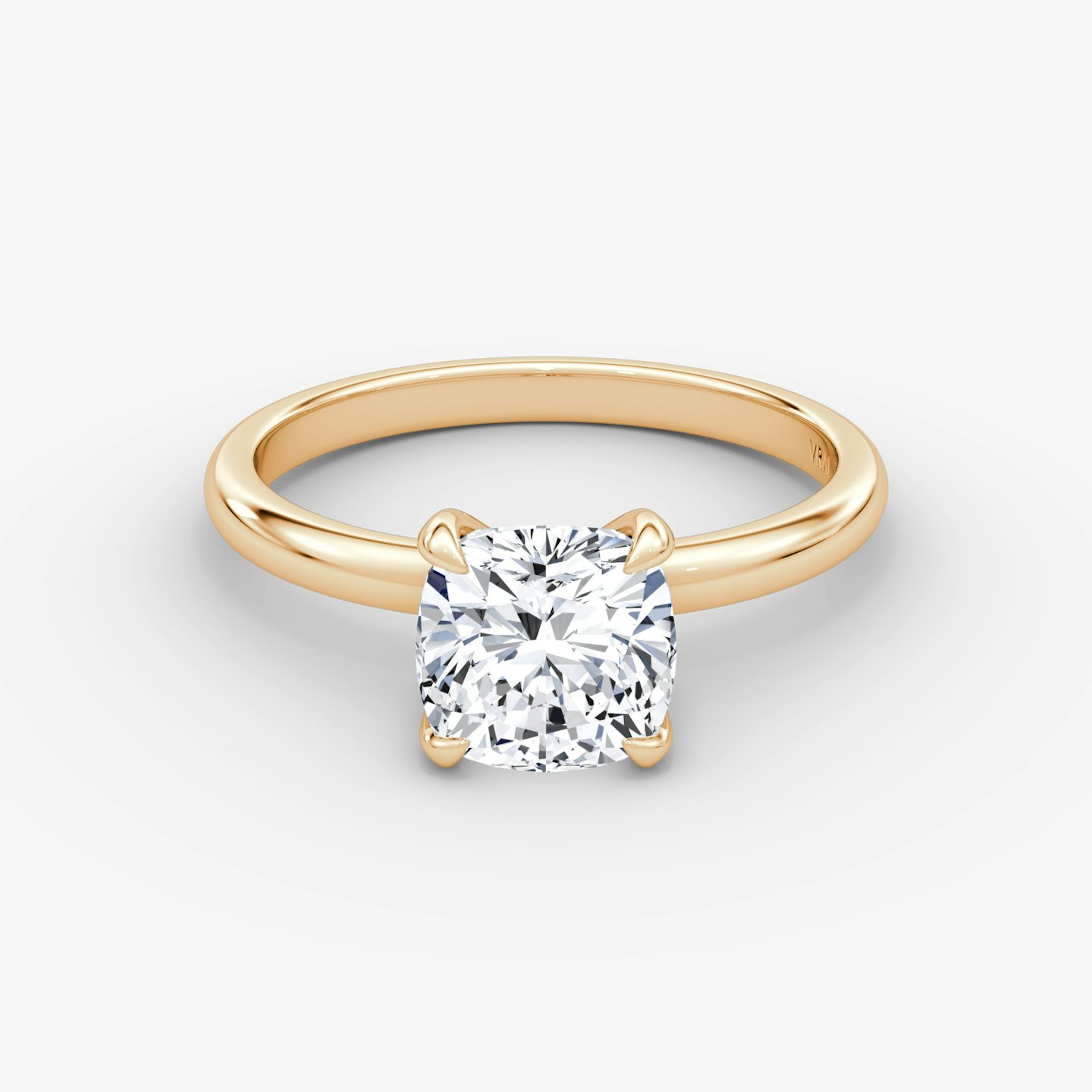 The Classic | Pavé Cushion | 14k | 14k Rose Gold | Band width: Large | Band: Plain | Diamond orientation: vertical | Carat weight: See full inventory