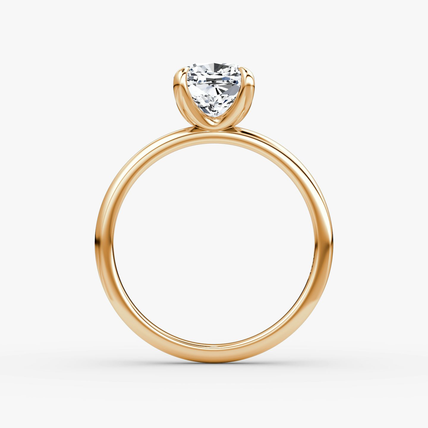 The Classic | Pavé Cushion | 14k | 14k Rose Gold | Band width: Large | Band: Plain | Diamond orientation: vertical | Carat weight: See full inventory