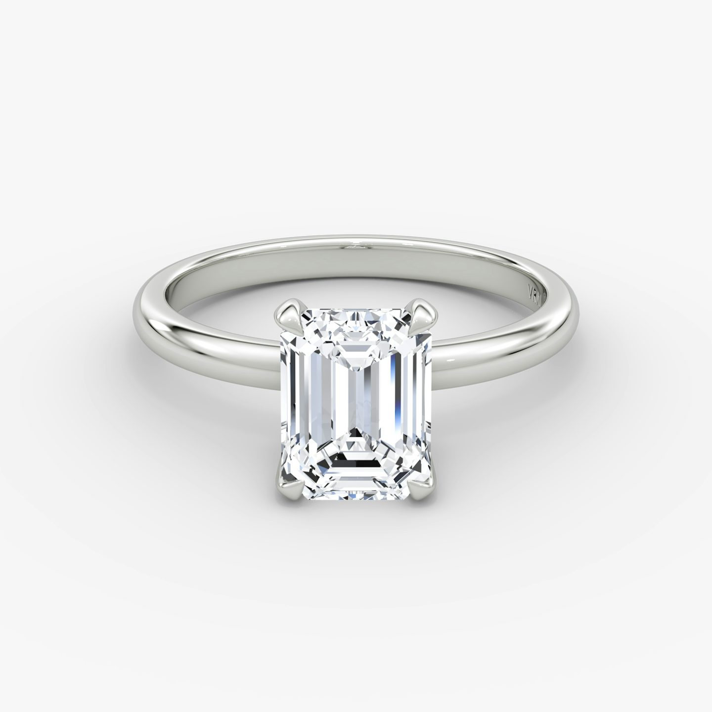 Classic | Emerald | 18k | 18k Weißgold | Ringbreite: Large | Ring: Schlicht | Diamantausrichtung: vertical | Karatgewicht: Gesamtbestand ansehen