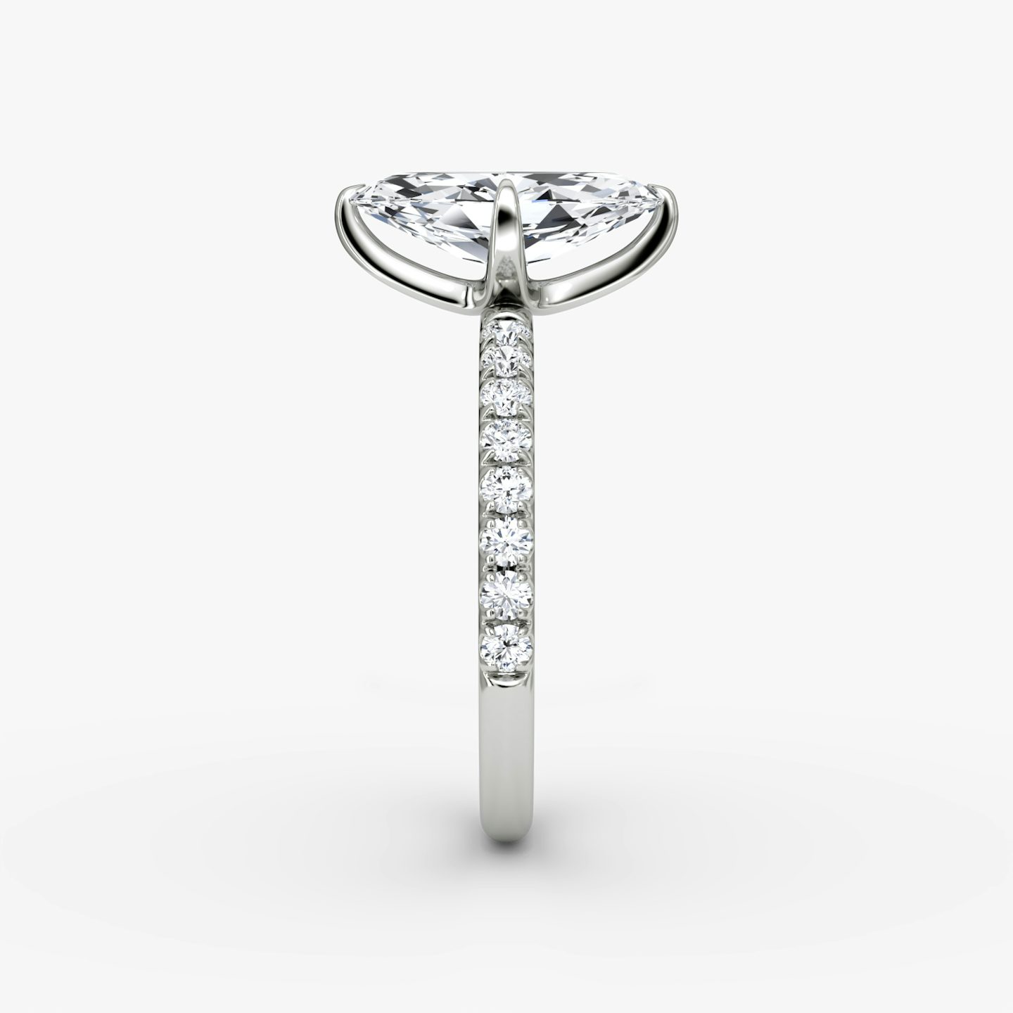The Classic | Pavé Marquise | Platinum | Band width: Large | Band: Pavé | Diamond orientation: vertical | Carat weight: See full inventory