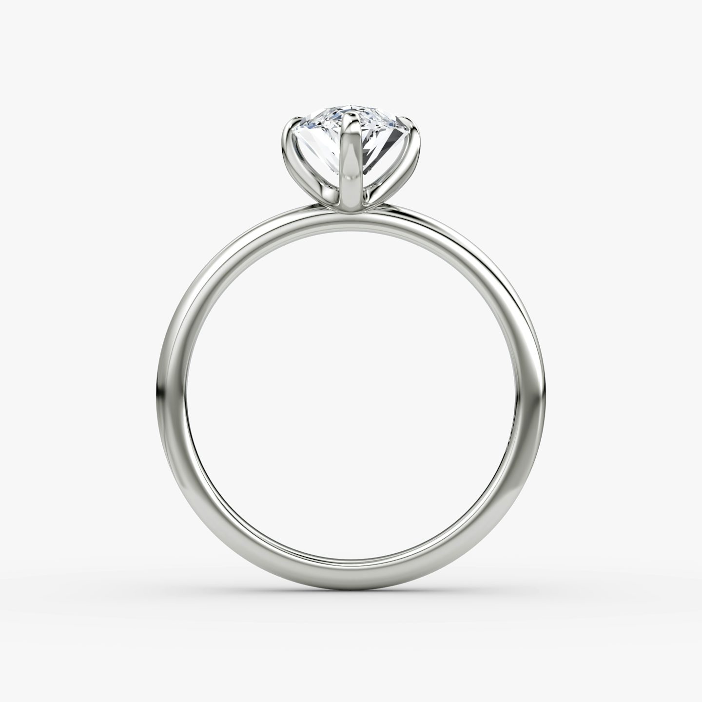 The Classic | Pavé Marquise | 18k | 18k White Gold | Band width: Large | Band: Plain | Diamond orientation: vertical | Carat weight: See full inventory