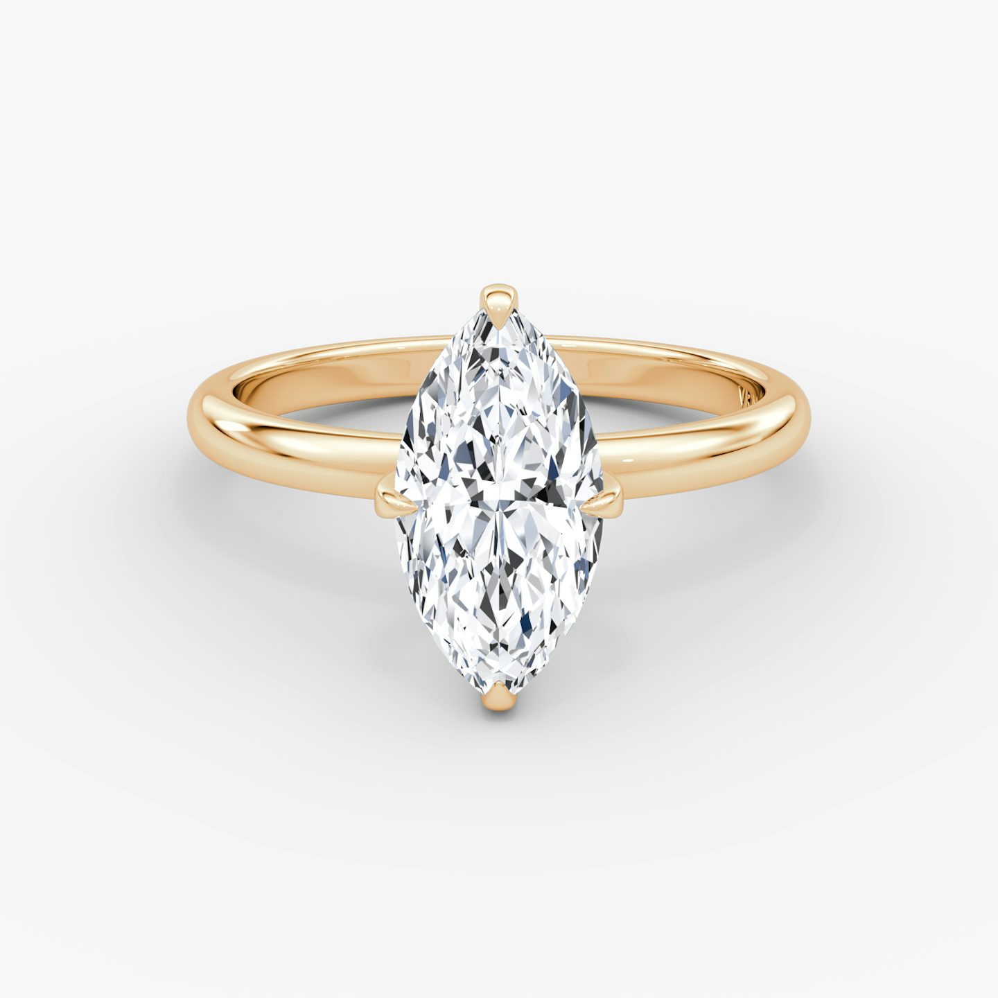 The Classic | Pavé Marquise | 14k | 14k Rose Gold | Band width: Large | Band: Plain | Diamond orientation: vertical | Carat weight: See full inventory
