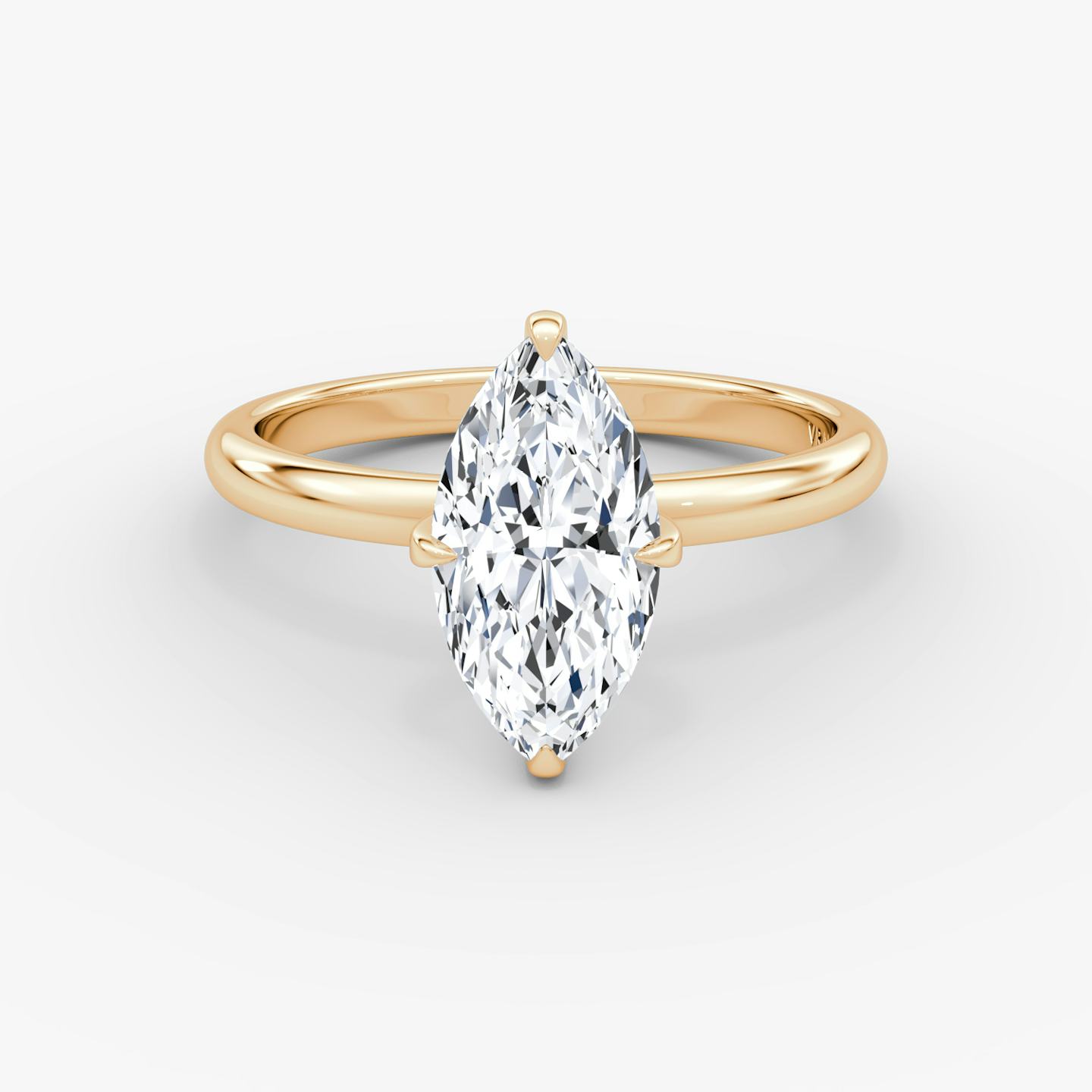 The Classic | Pavé Marquise | 14k | 14k Rose Gold | Band width: Large | Band: Plain | Diamond orientation: vertical | Carat weight: See full inventory