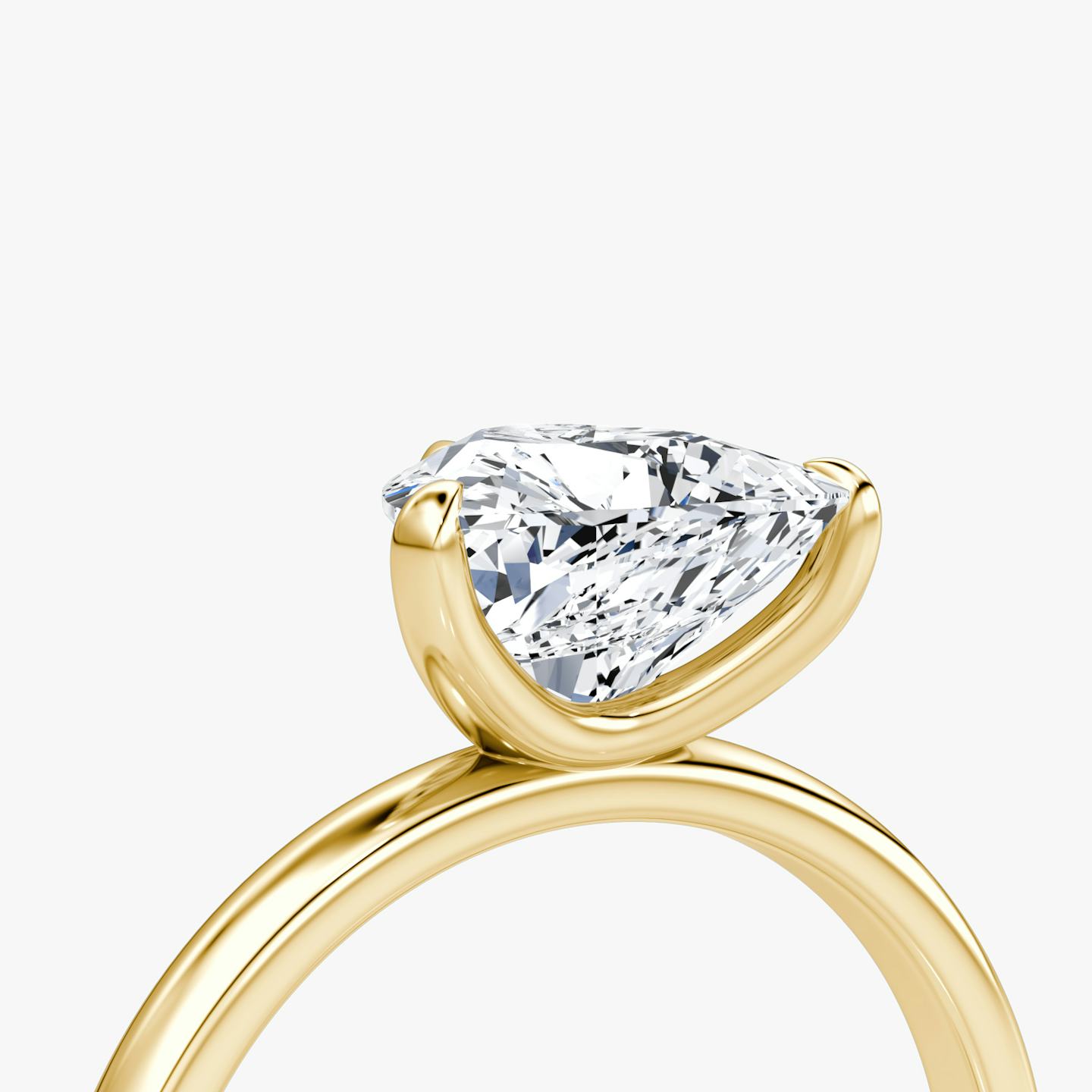 The Classic | Trillion | 18k | 18k Yellow Gold | Band width: Large | Band: Plain | Diamond orientation: vertical | Carat weight: See full inventory