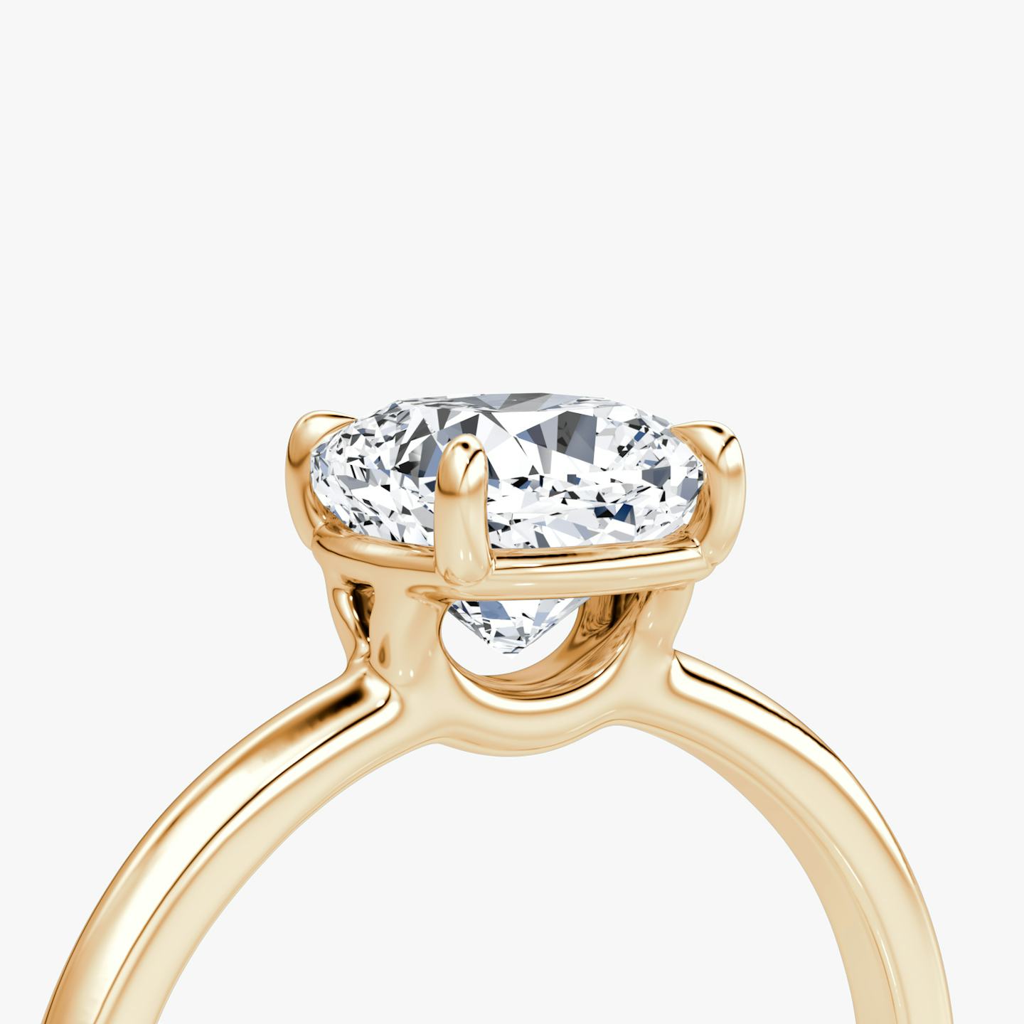 The Signature | Pavé Cushion | 14k | 14k Rose Gold | Band width: Large | Band: Plain | Setting style: Plain | Diamond orientation: vertical | Carat weight: See full inventory