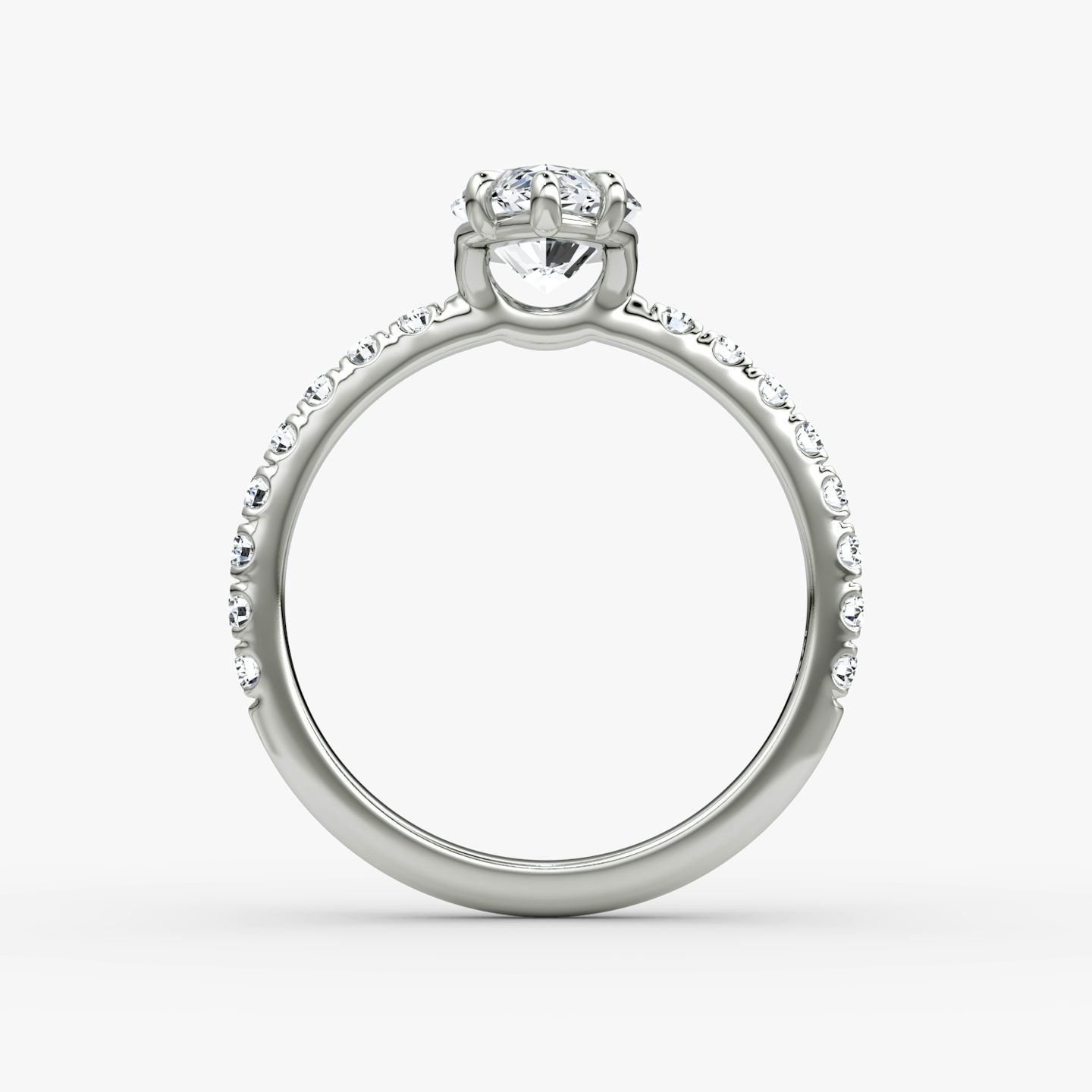 The Signature | Pavé Marquise | 18k | 18k White Gold | Band: Pavé | Band width: Large | Setting style: Plain | Diamond orientation: vertical | Carat weight: See full inventory