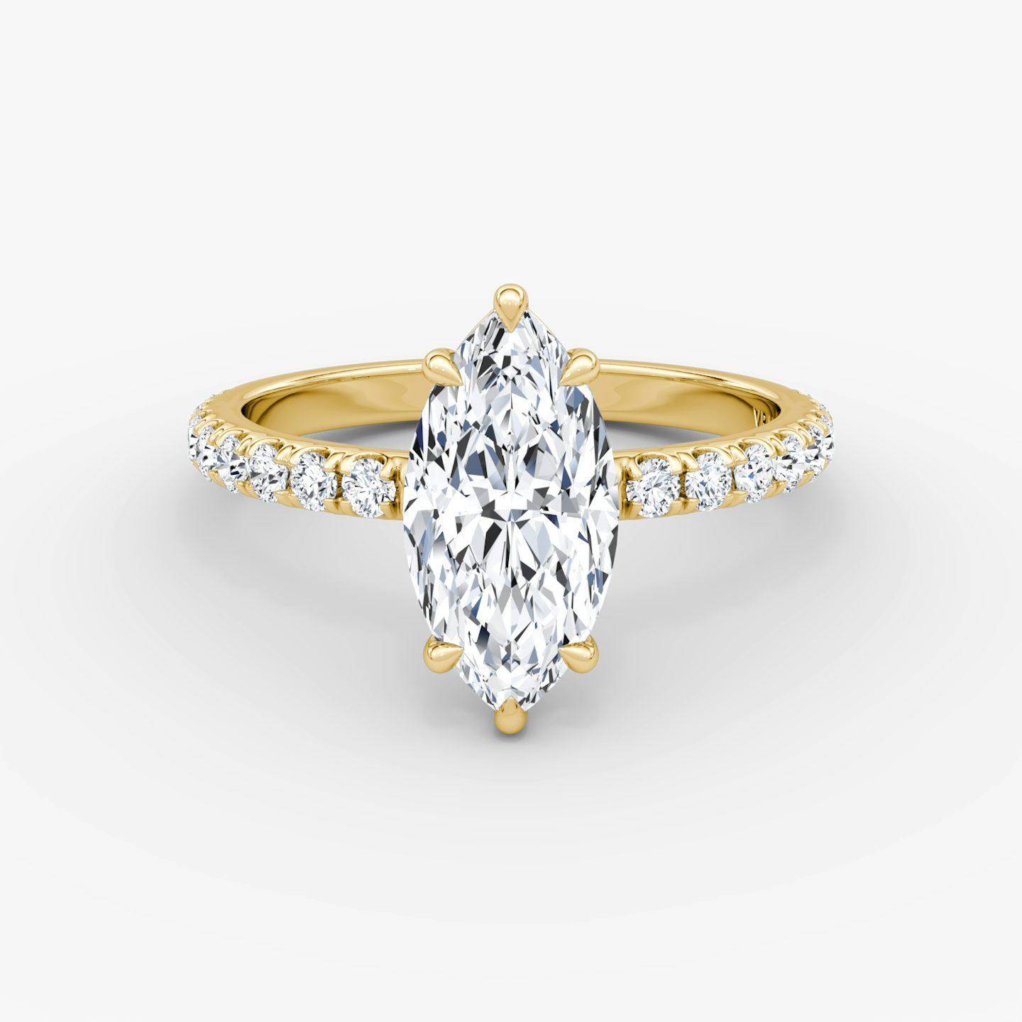 The Signature | Pavé Marquise | 18k | 18k Yellow Gold | Band: Pavé | Band width: Large | Setting style: Plain | Diamond orientation: vertical | Carat weight: See full inventory